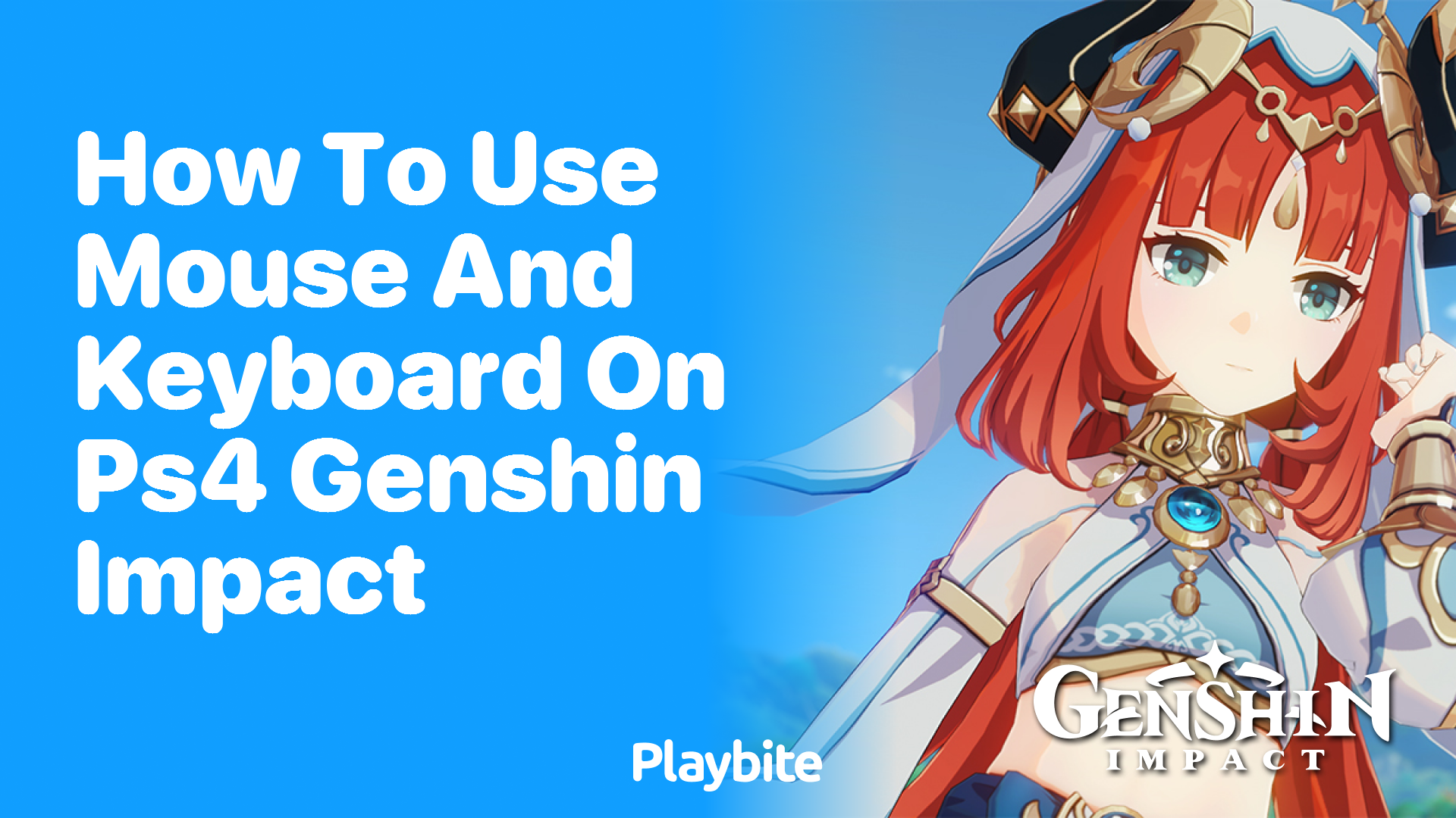 How to Use Mouse and Keyboard on PS4 for Genshin Impact