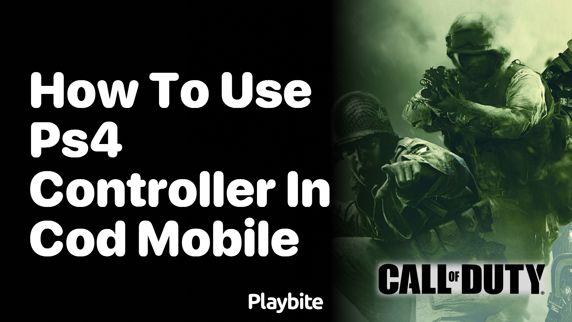 How to use a PS4 controller in COD Mobile