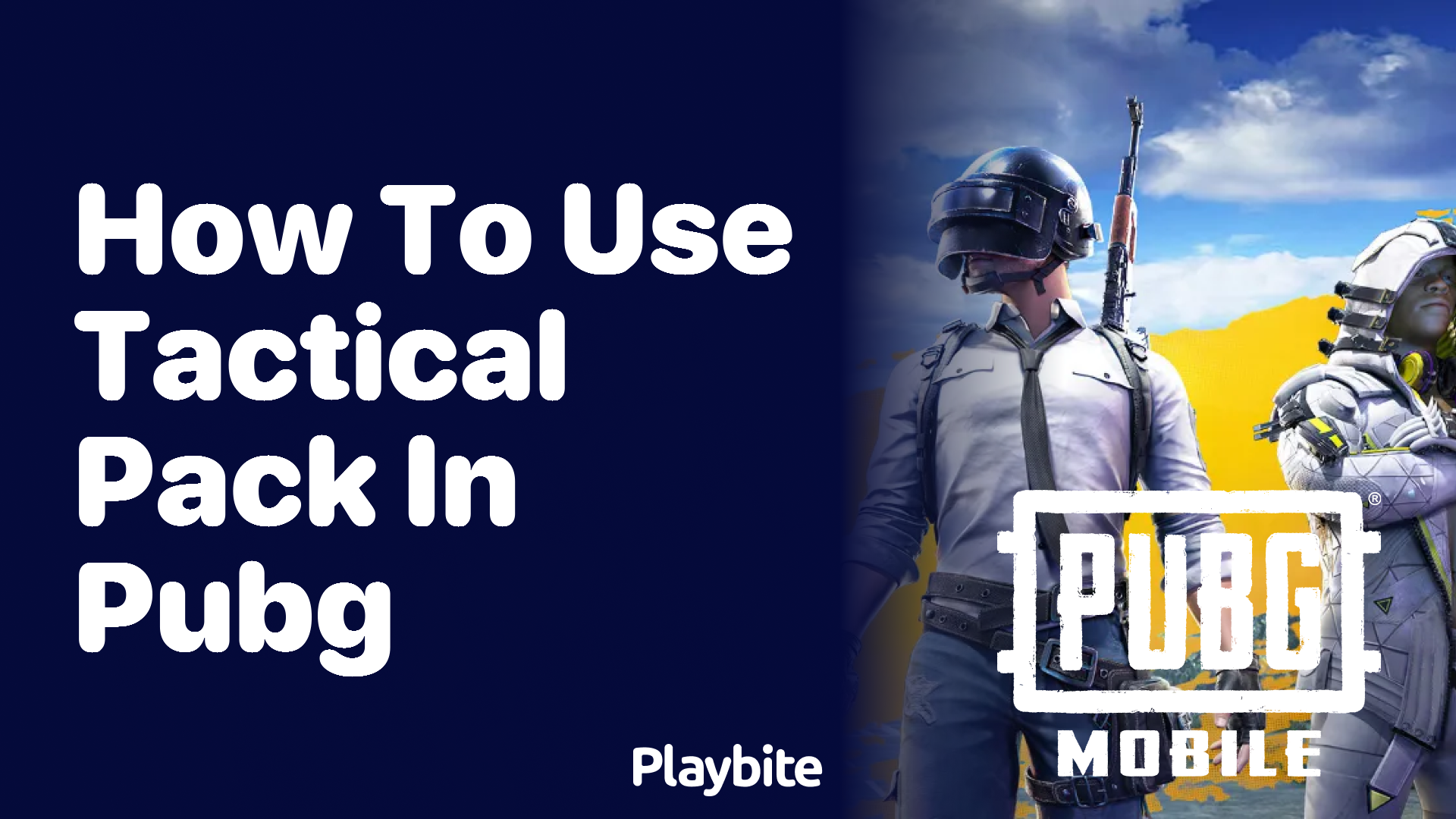 How to Use a Tactical Pack in PUBG Mobile