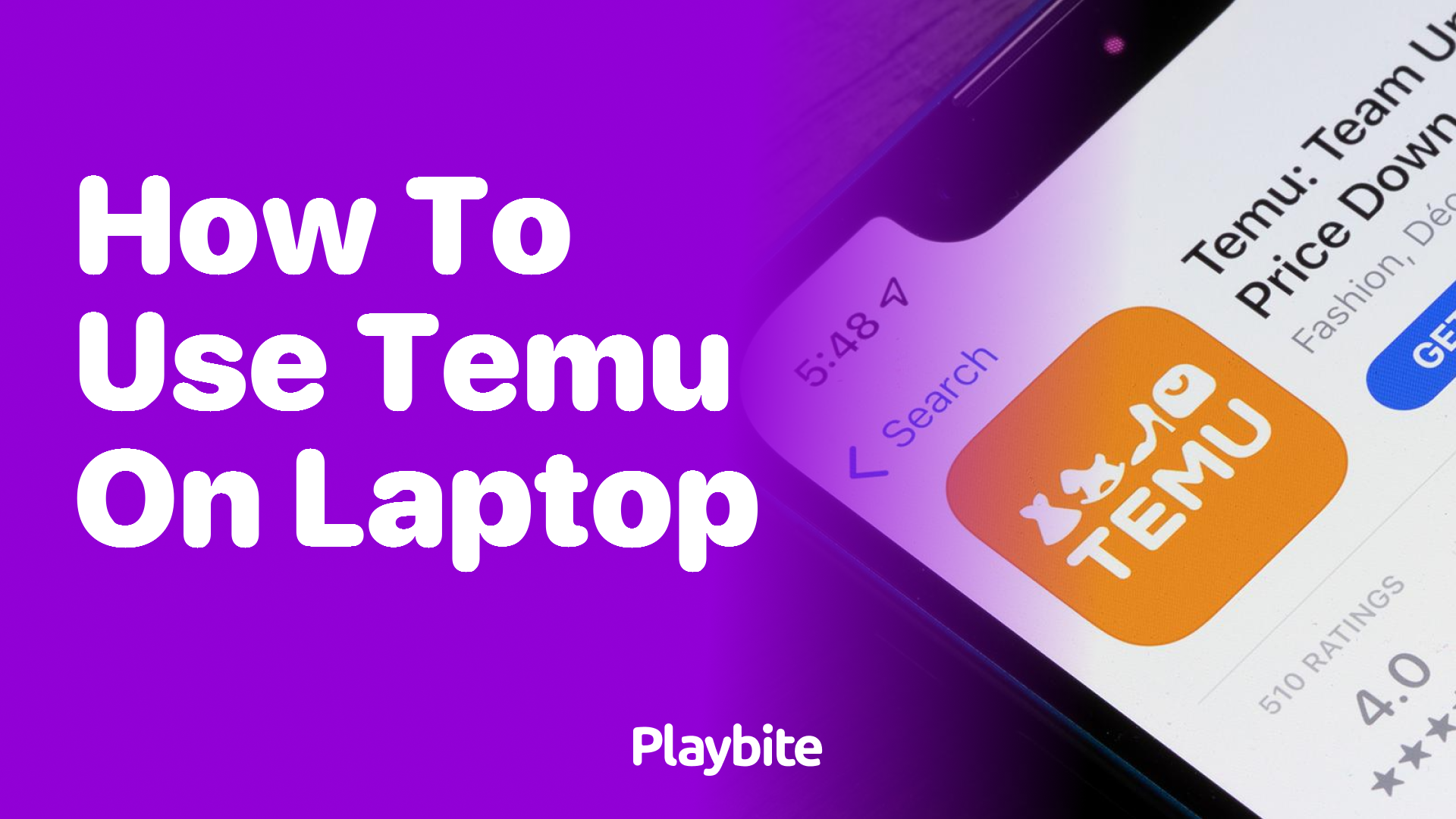 How to Use Temu on Your Laptop: A Quick Guide