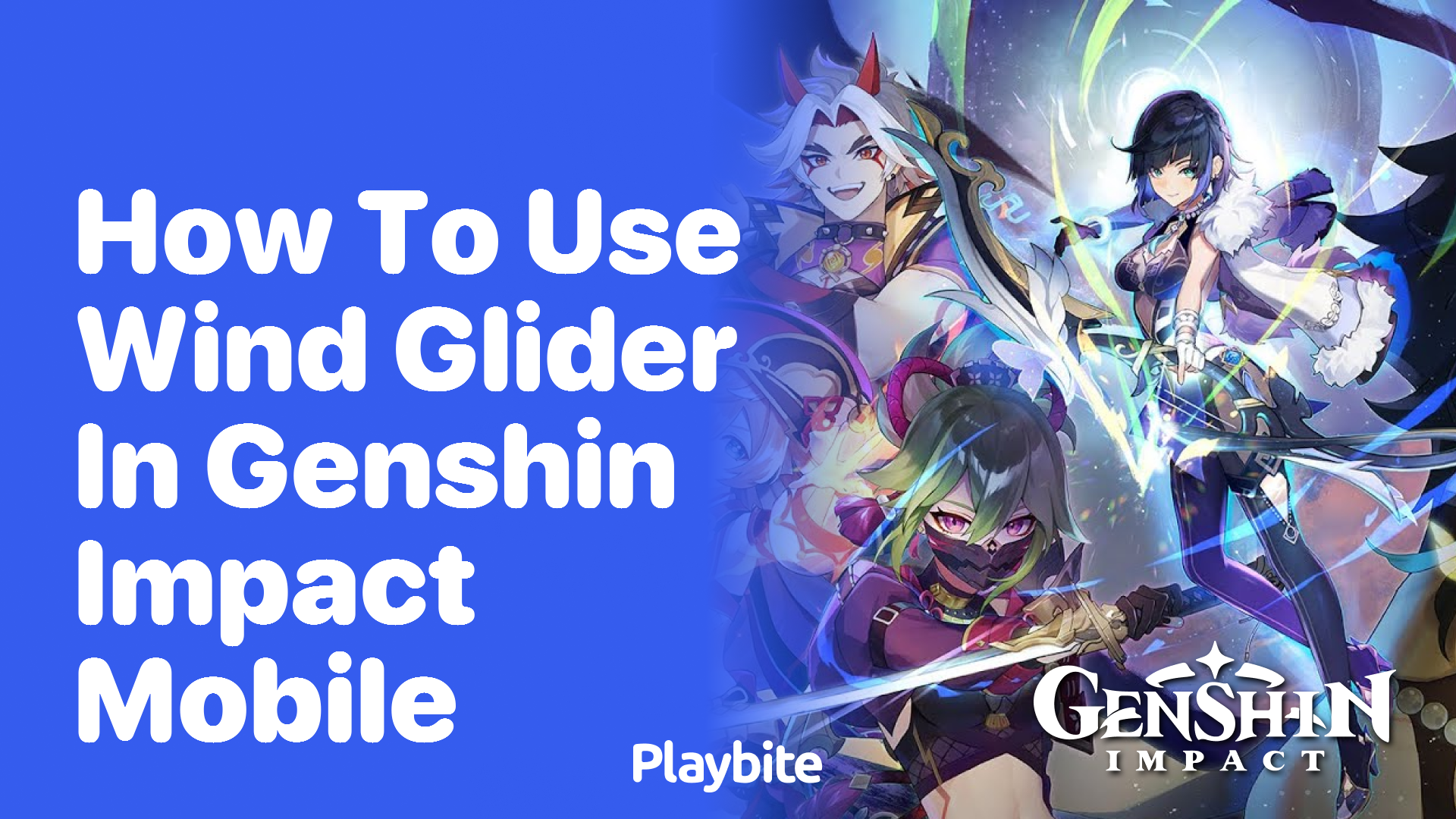 How to Use Wind Glider in Genshin Impact Mobile