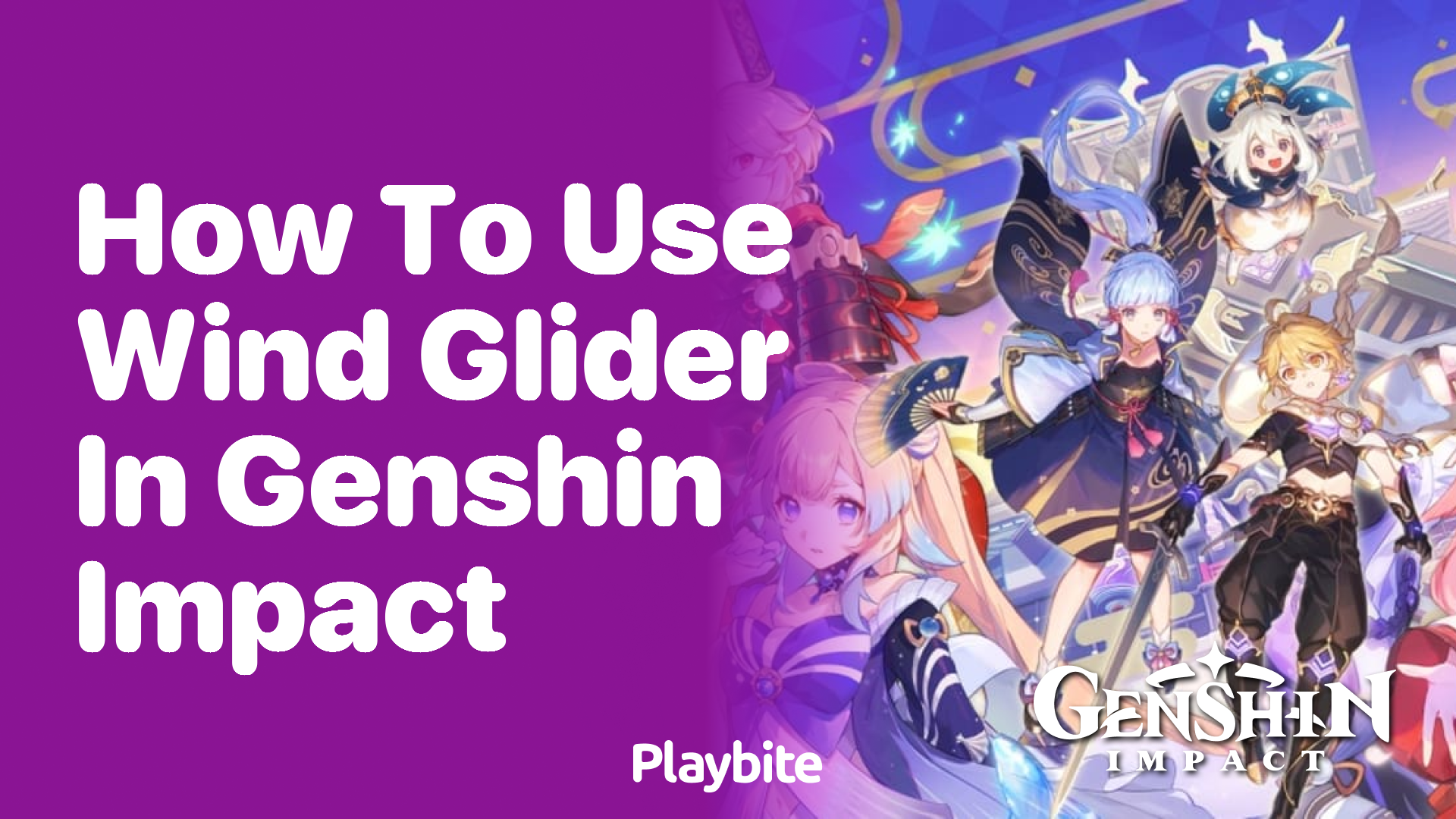 How to Use the Wind Glider in Genshin Impact