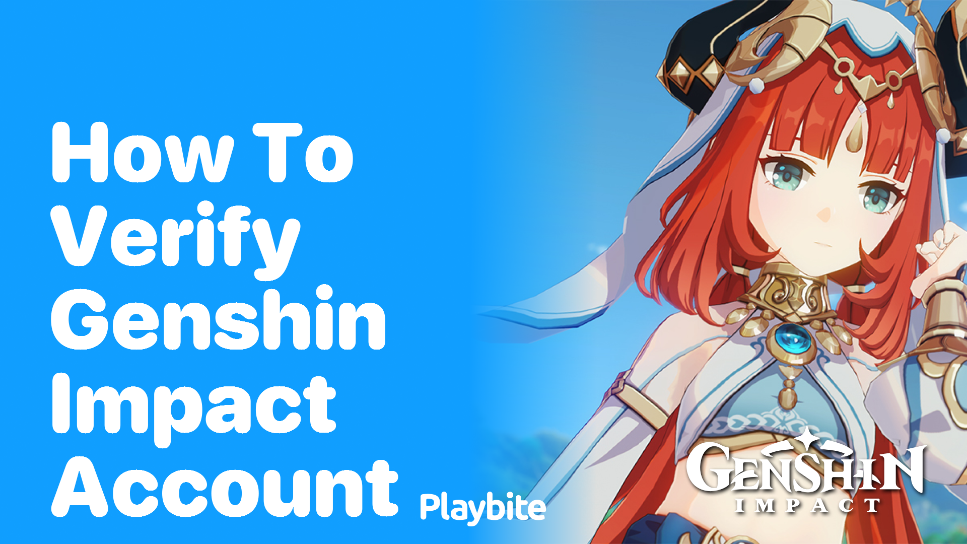 How to Verify Your Genshin Impact Account