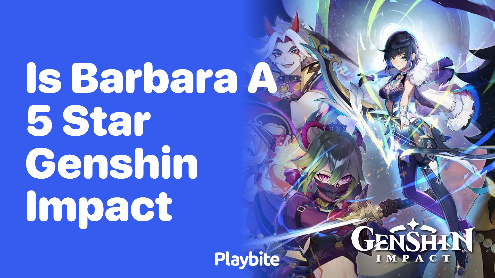 Is Barbara a 5-Star Character in Genshin Impact?