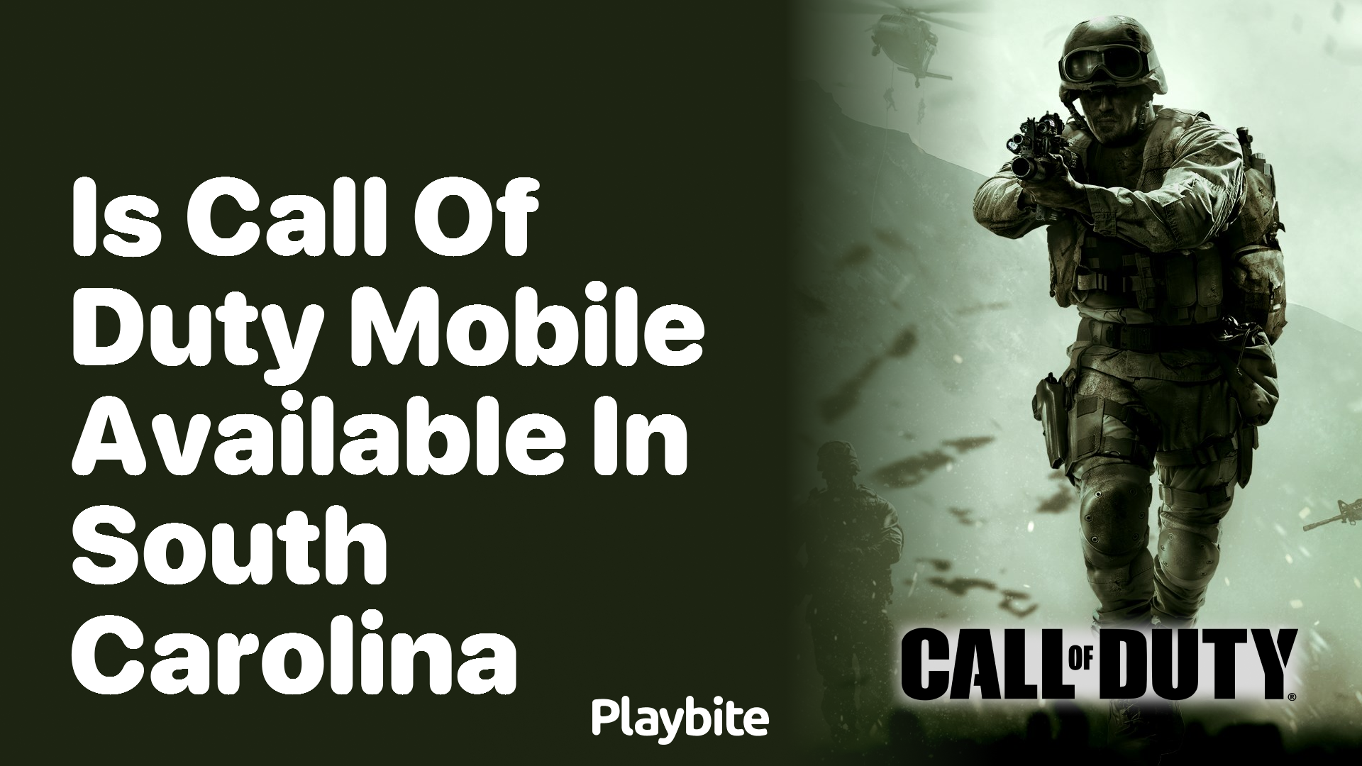 Is Call of Duty Mobile Available in South Carolina?