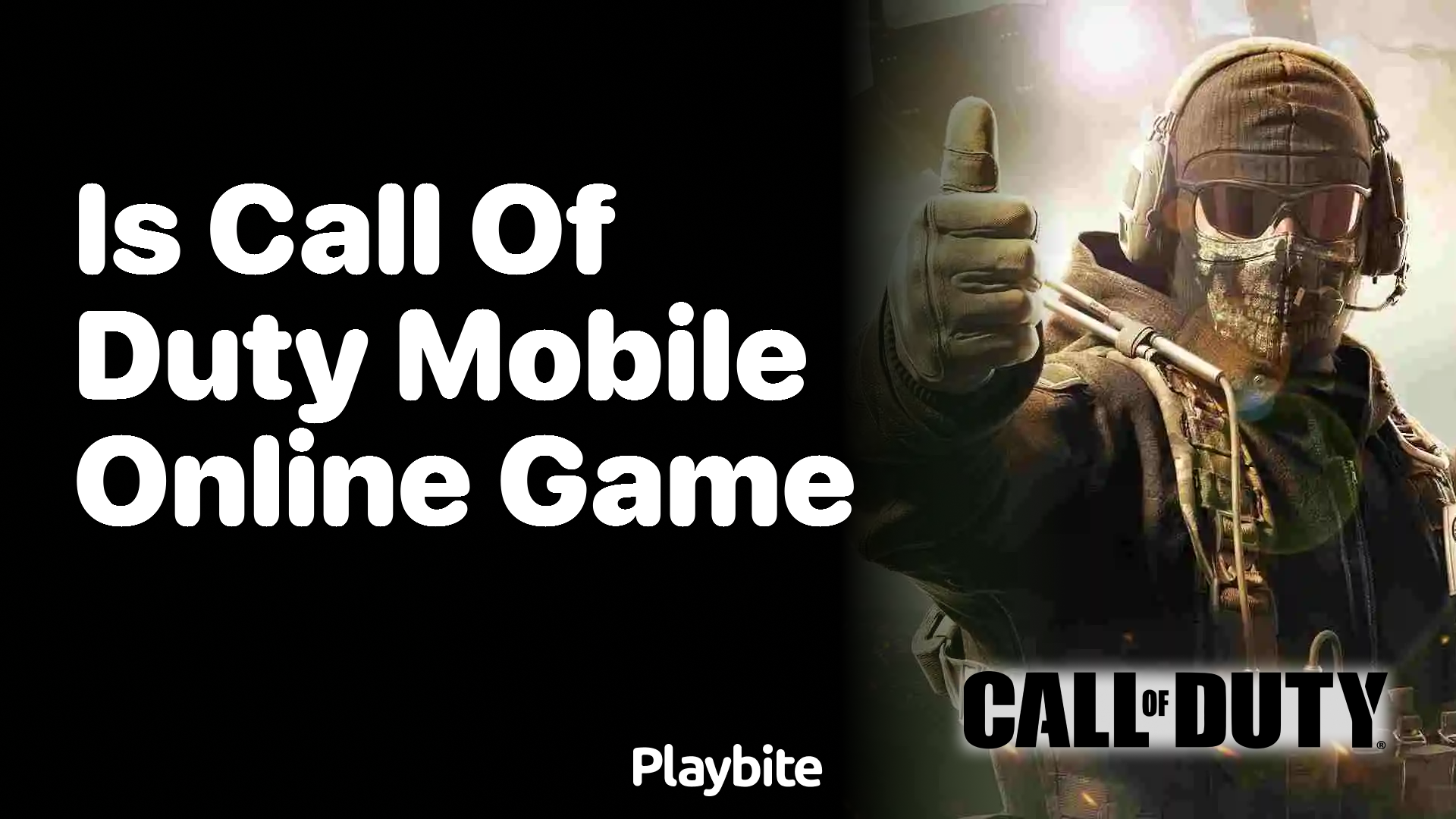 Is Call of Duty Mobile an Online Game?