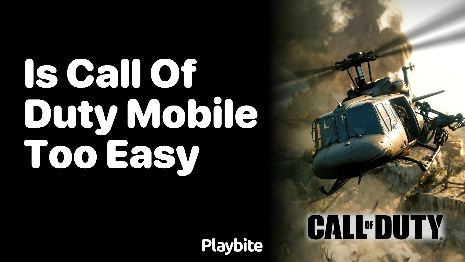 Is Call of Duty Mobile Too Easy?