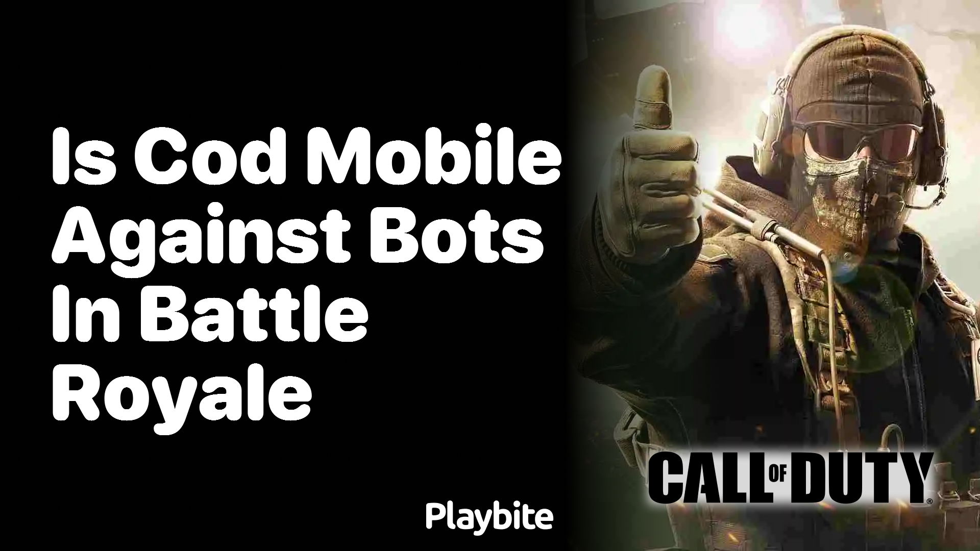 Is COD Mobile Against Bots in Battle Royale?