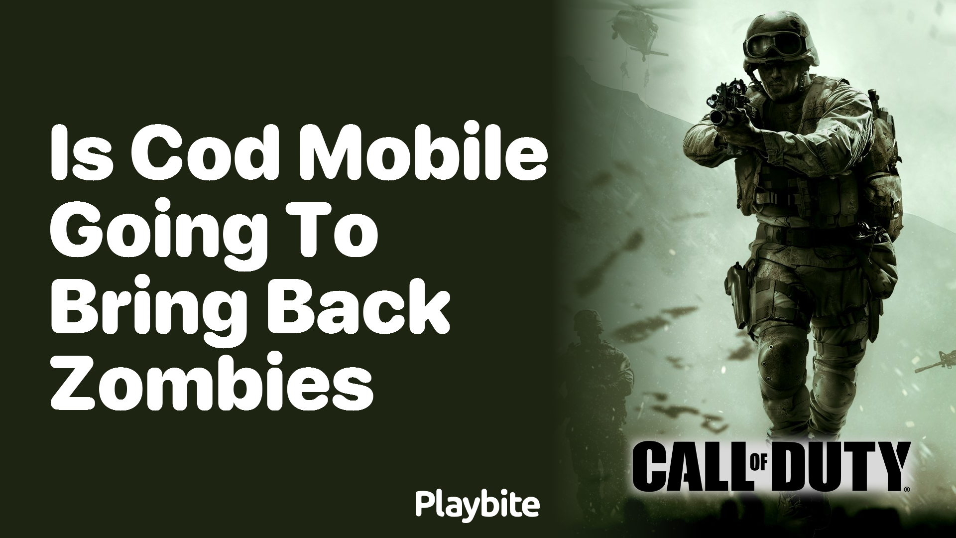 Is COD Mobile Going to Bring Back Zombies?