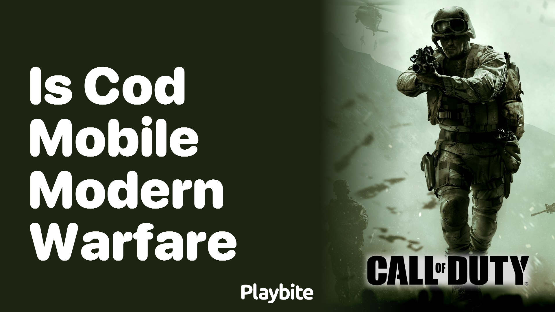 Is CoD Mobile Modern Warfare?