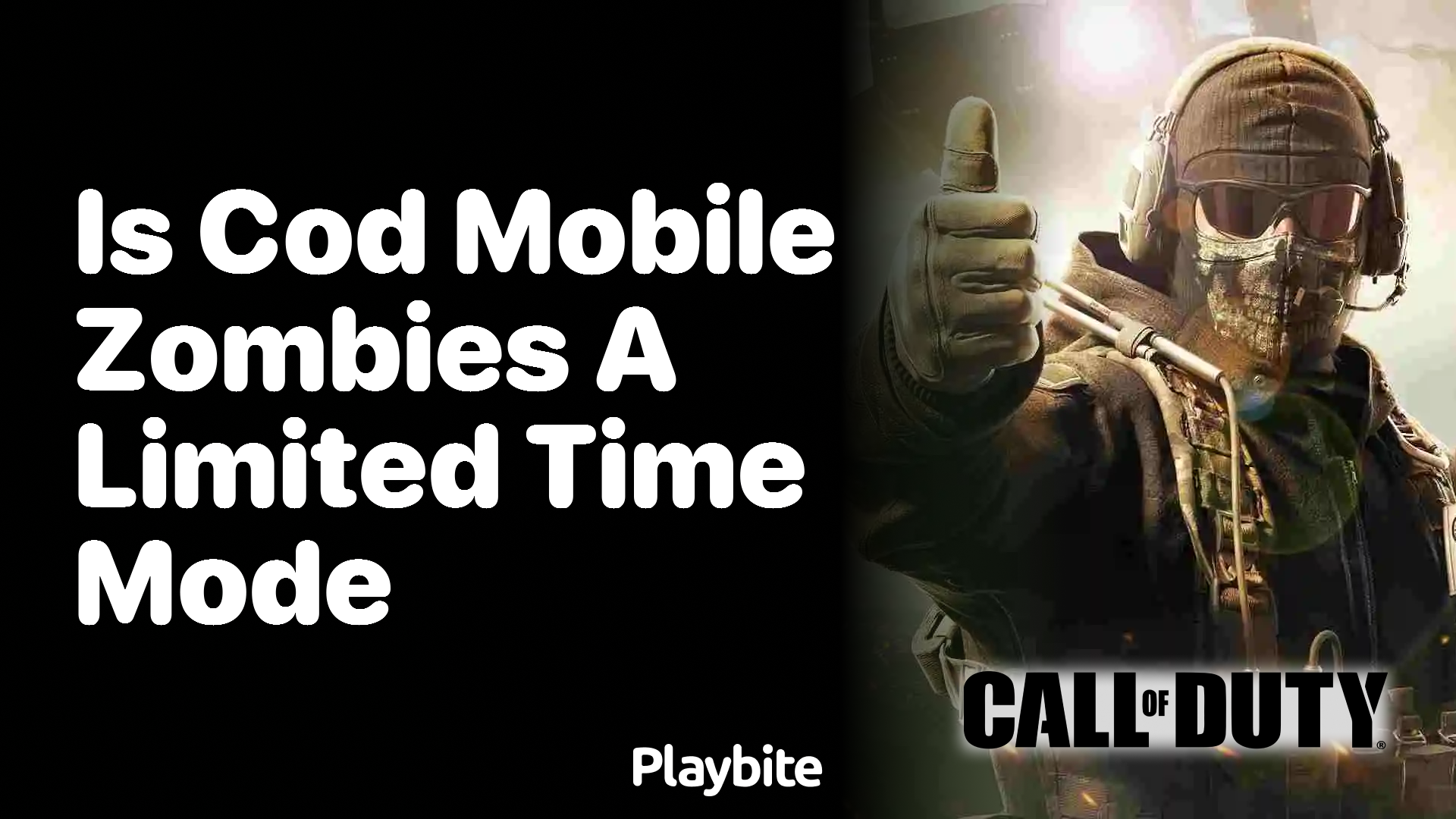 Is COD Mobile Zombies a Limited Time Mode?