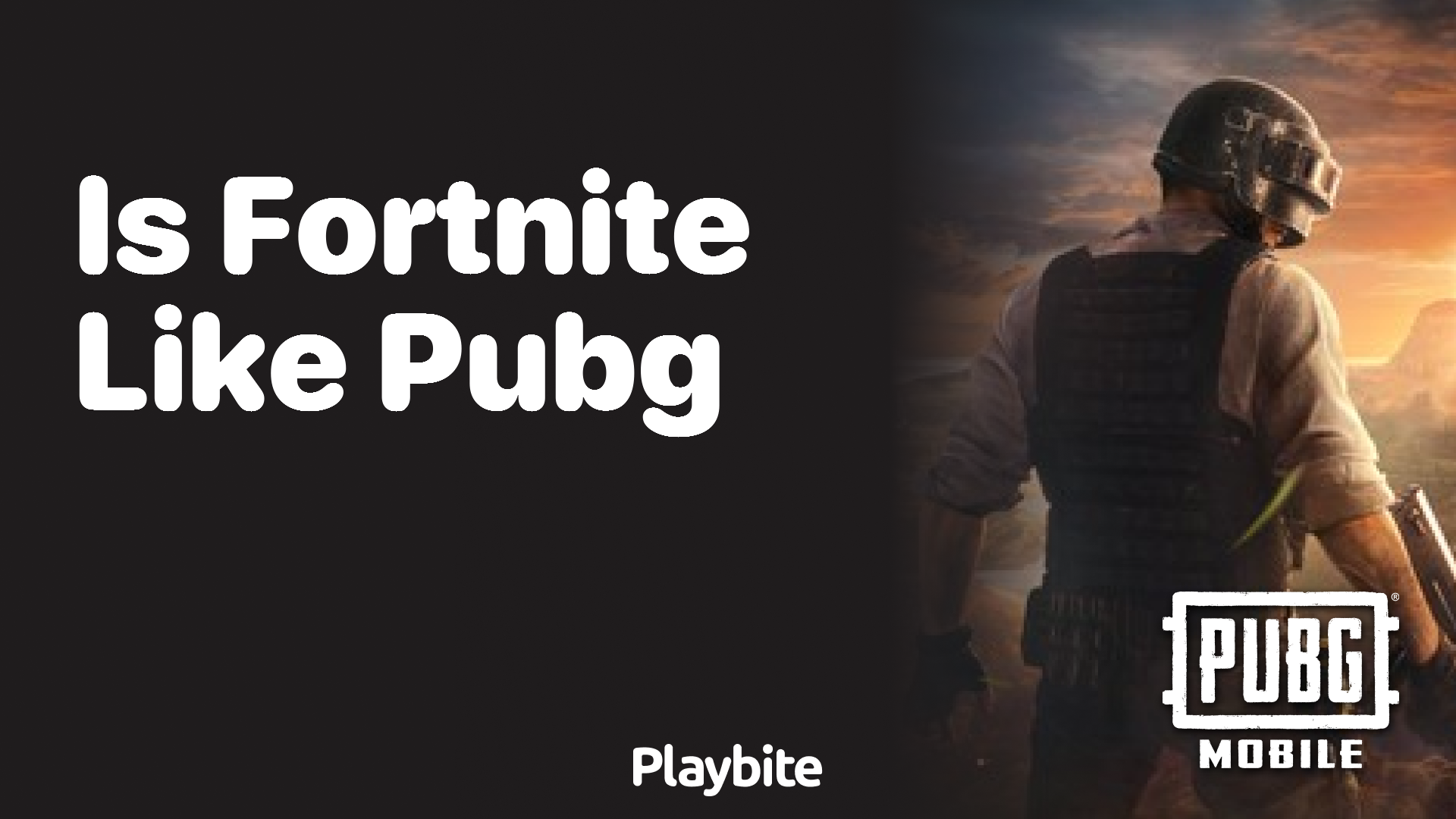 Is Fortnite Similar to PUBG Mobile?