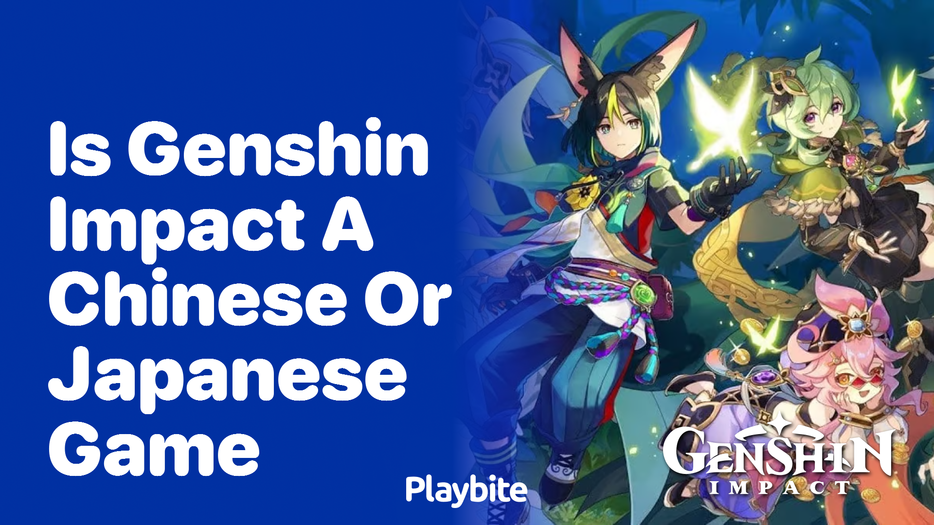 Is Genshin Impact a Chinese or Japanese Game?