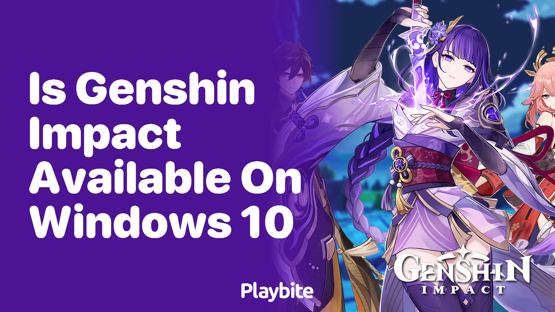 Is Genshin Impact Available on Windows 10?