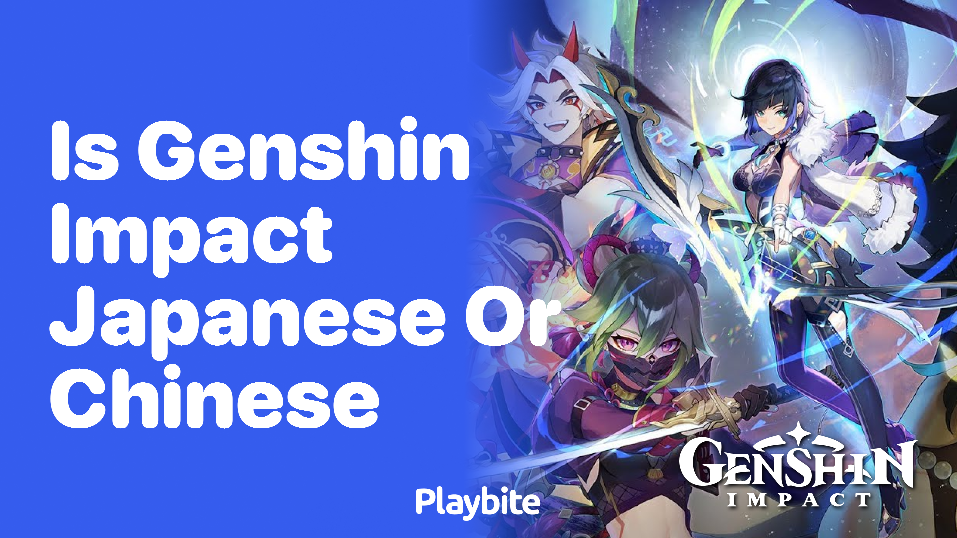 Is Genshin Impact Japanese or Chinese?