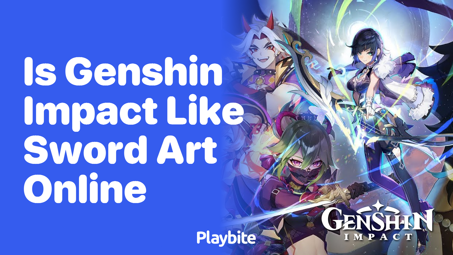 Is Genshin Impact Like Sword Art Online?