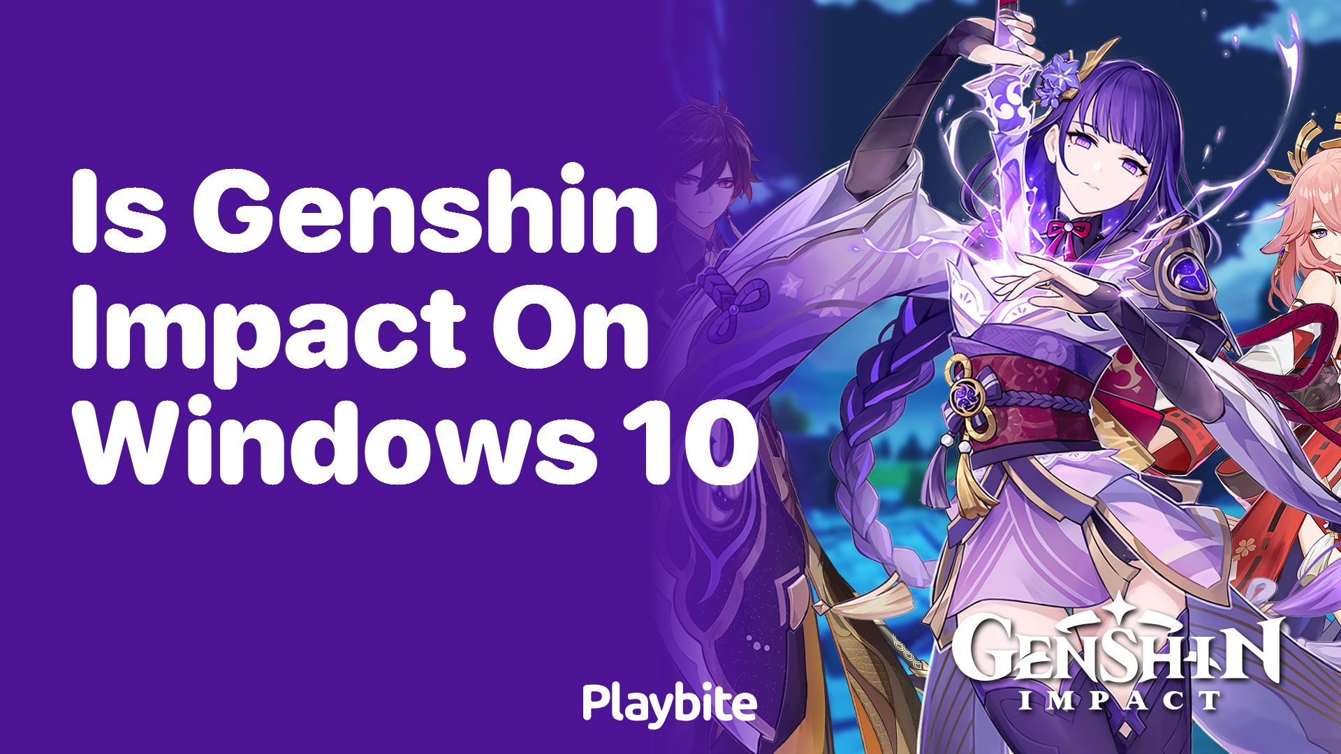 Is Genshin Impact Available on Windows 10?