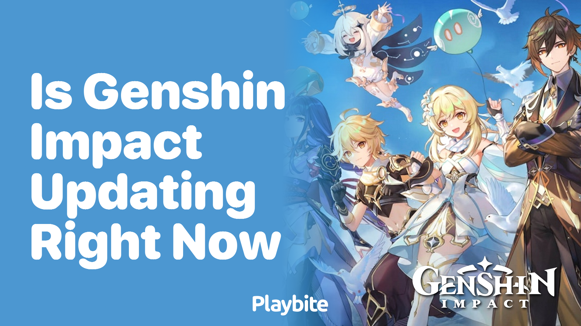 Is Genshin Impact Updating Right Now? Find Out Here!