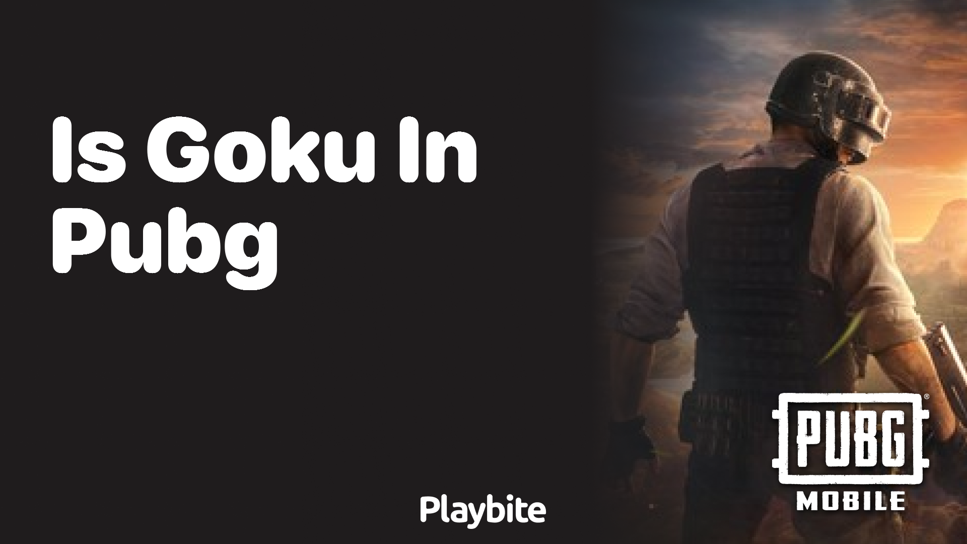 Is Goku in PUBG Mobile?