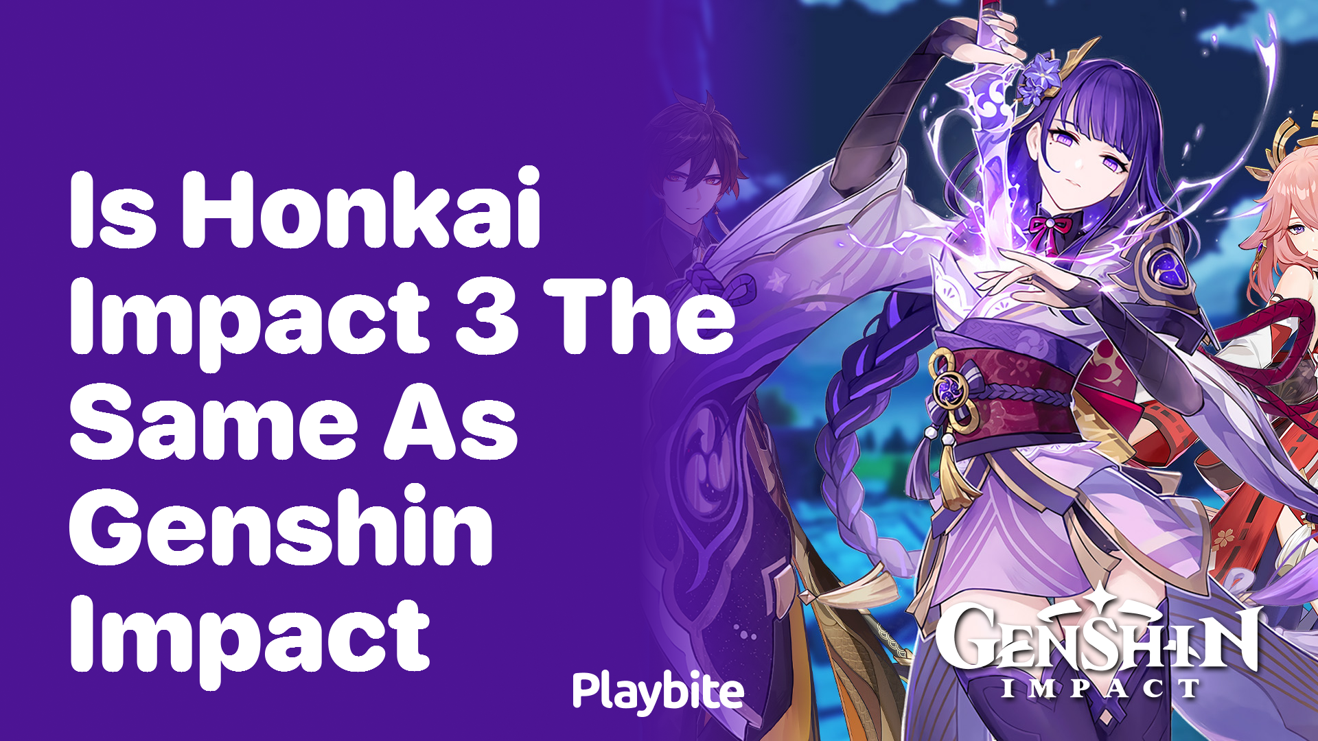 Is Honkai Impact 3 the Same as Genshin Impact?