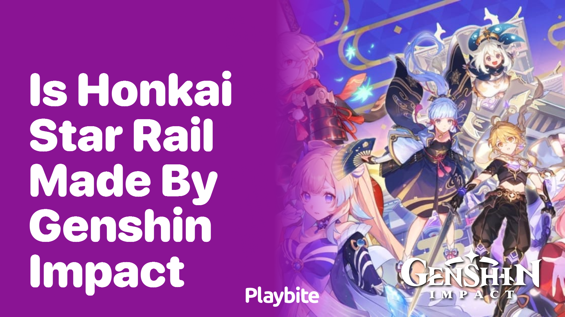 Is Honkai Star Rail Made by the Same Team as Genshin Impact?