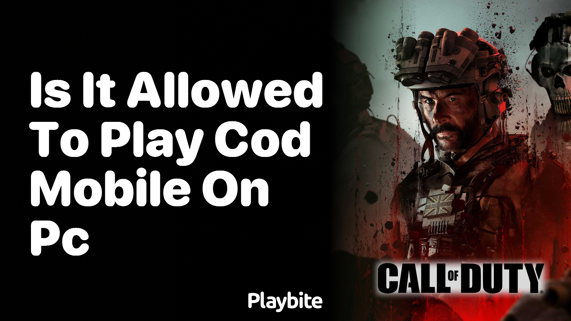 Is It Allowed to Play COD Mobile on PC?