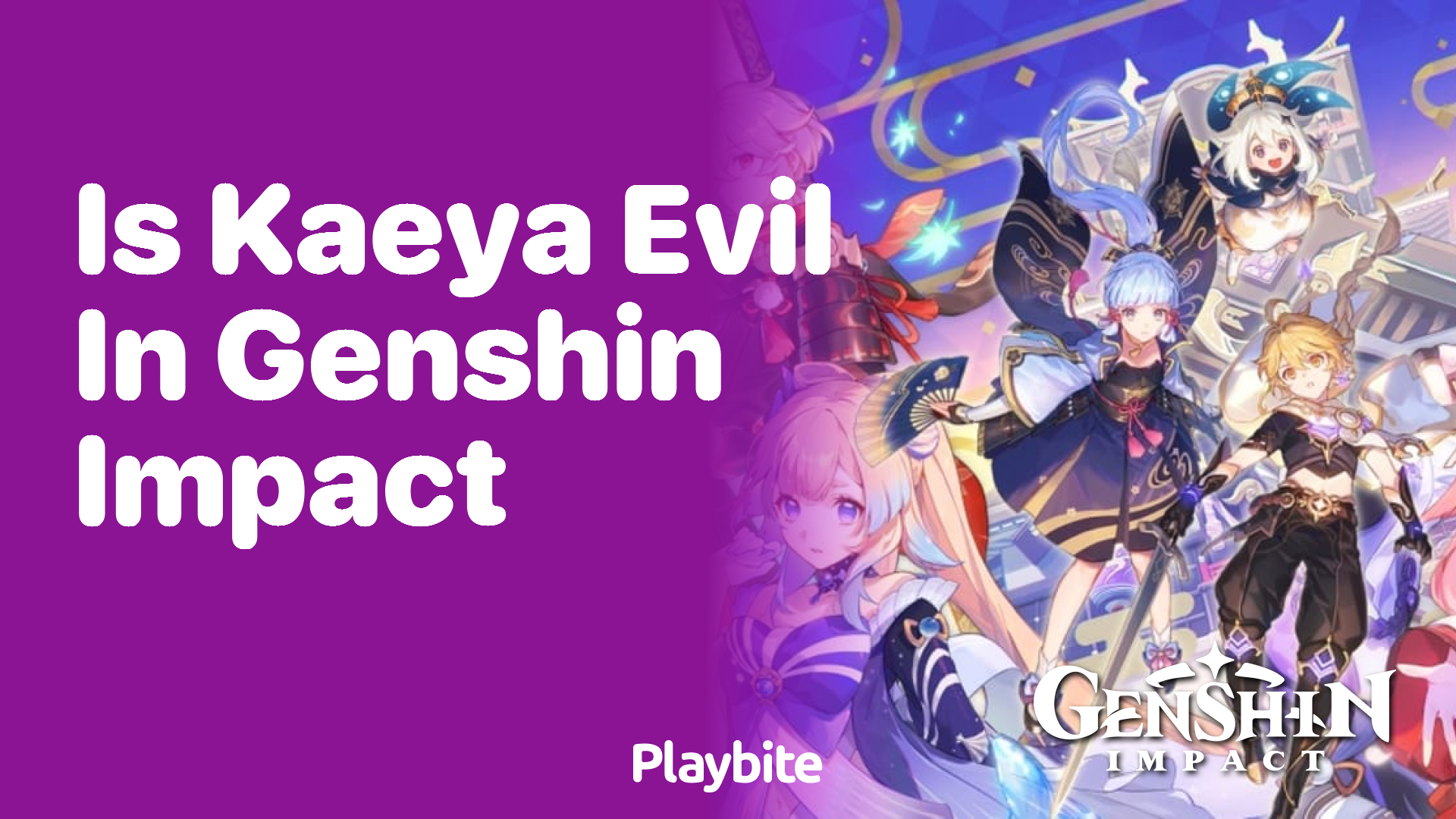 Is Kaeya Evil in Genshin Impact?