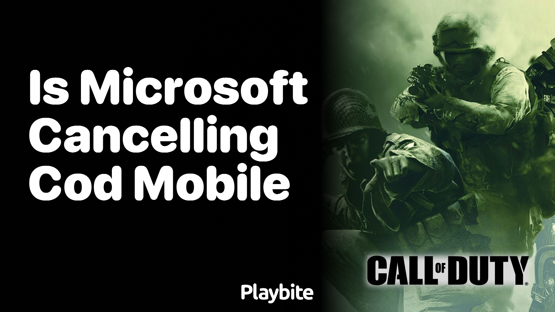 Is Microsoft Cancelling Call of Duty Mobile?