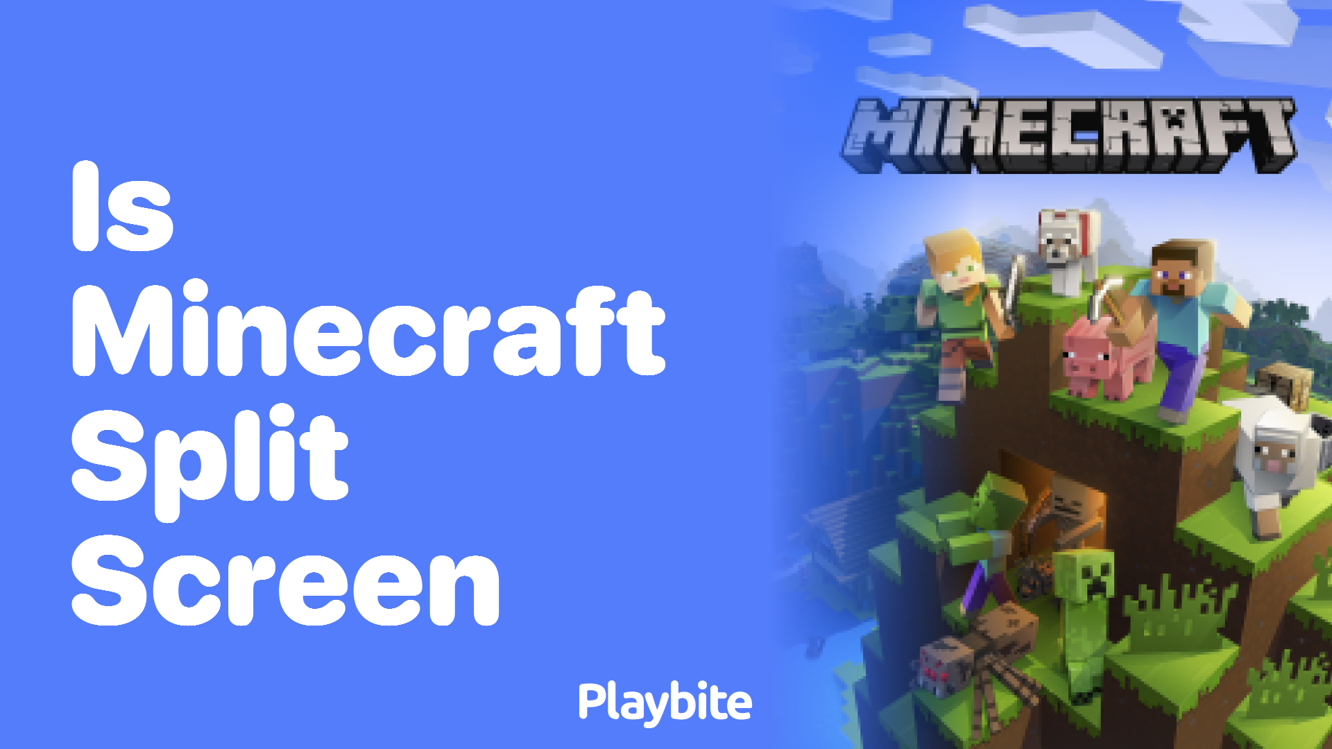 Minecraft split deals screen