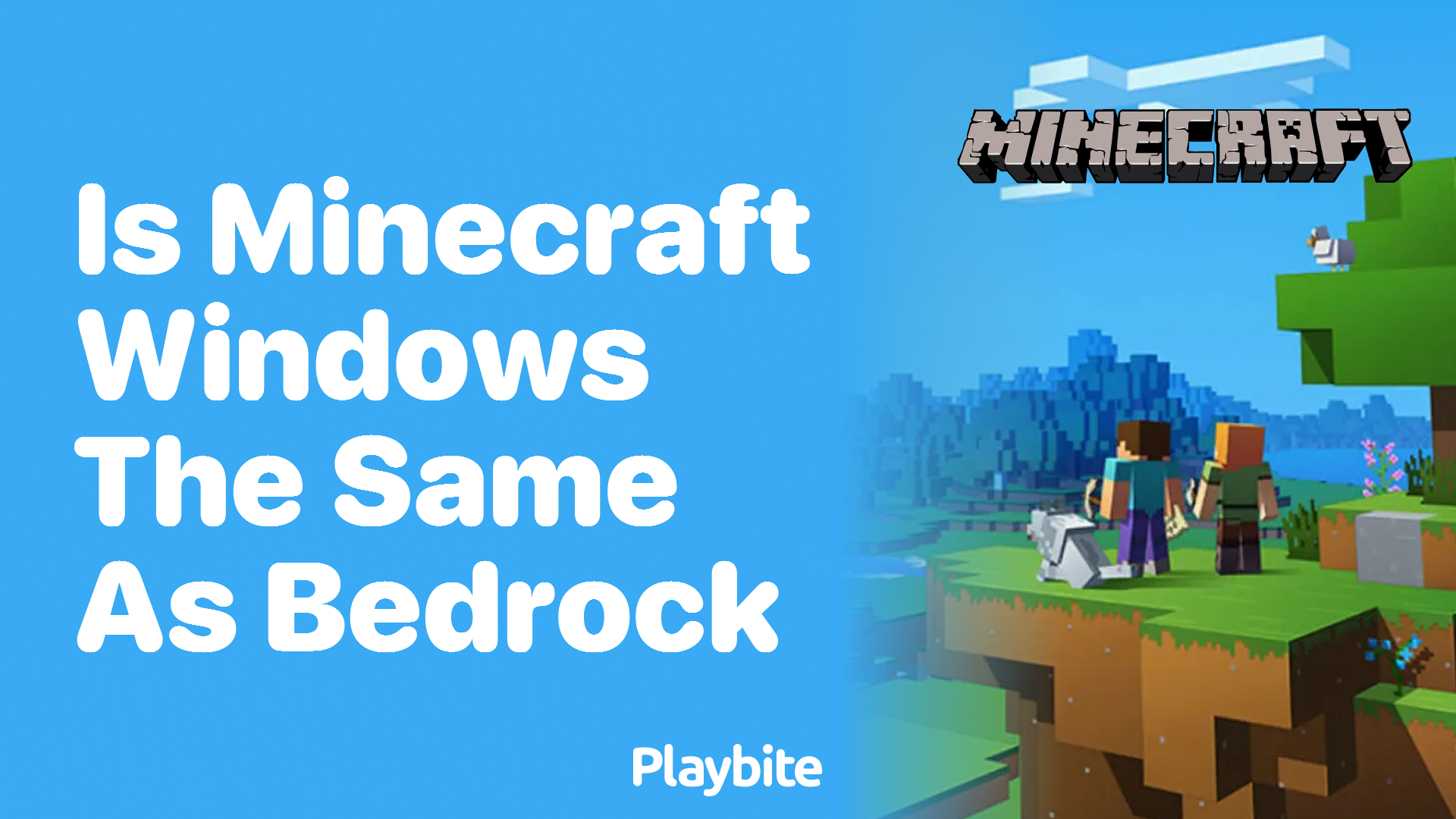 Is Minecraft Windows the Same as Bedrock? - Playbite