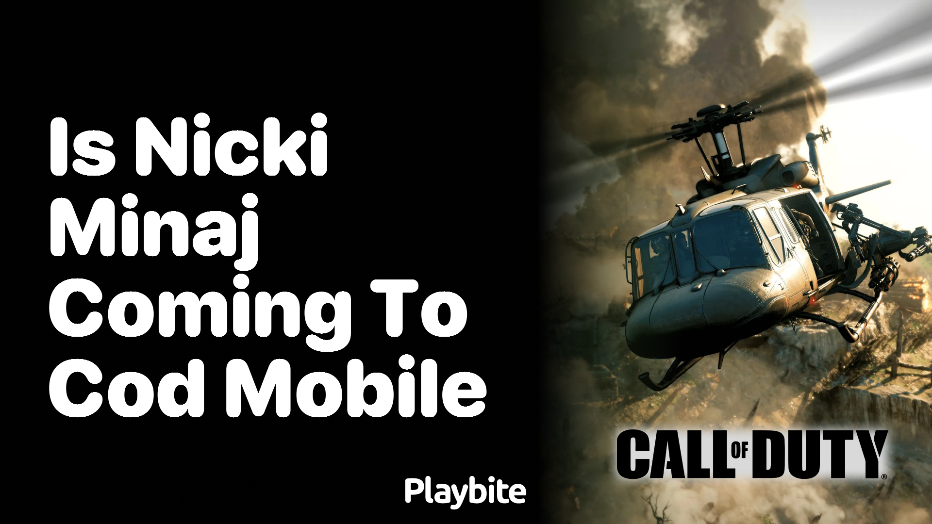 Is Nicki Minaj Coming to COD Mobile? - Playbite