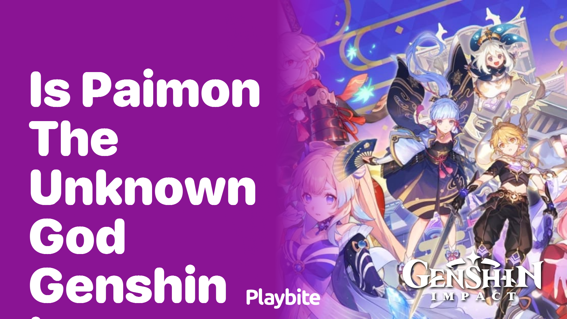 Is Paimon the Unknown God in Genshin Impact?