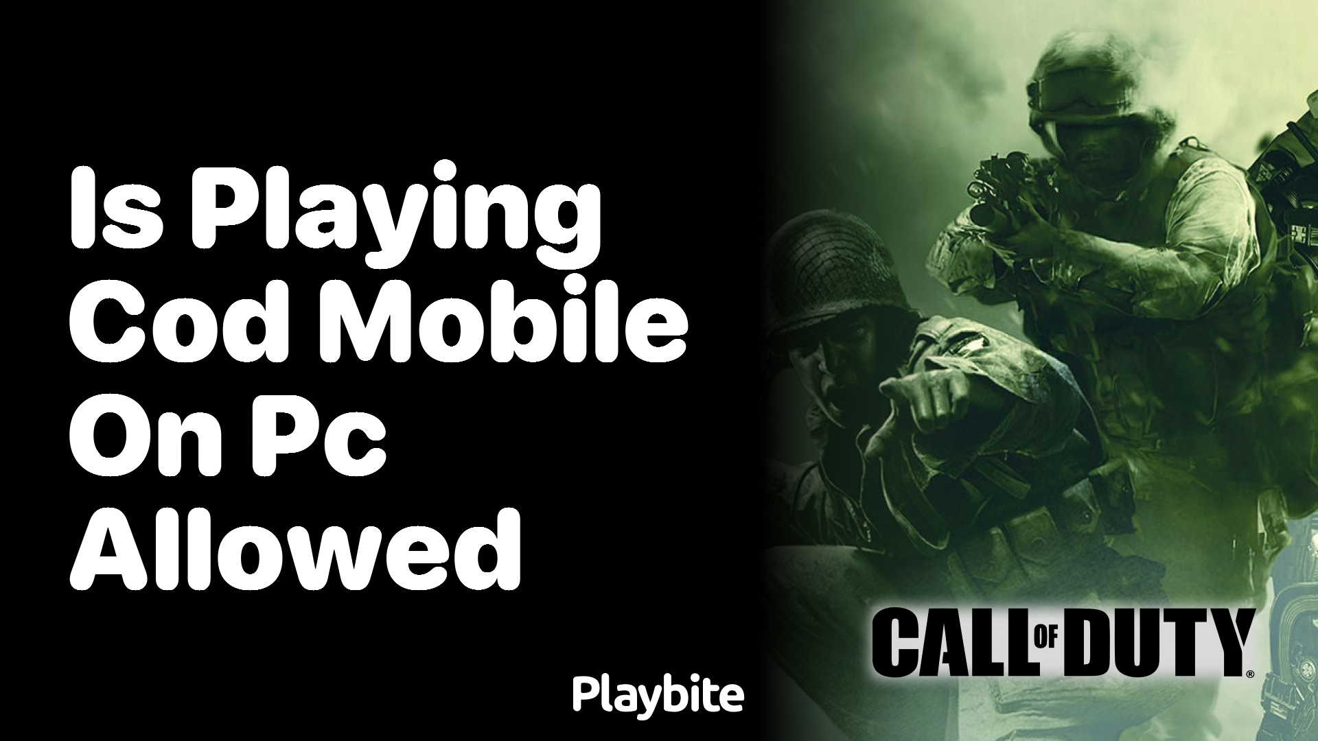 Is Playing COD Mobile on PC Allowed?