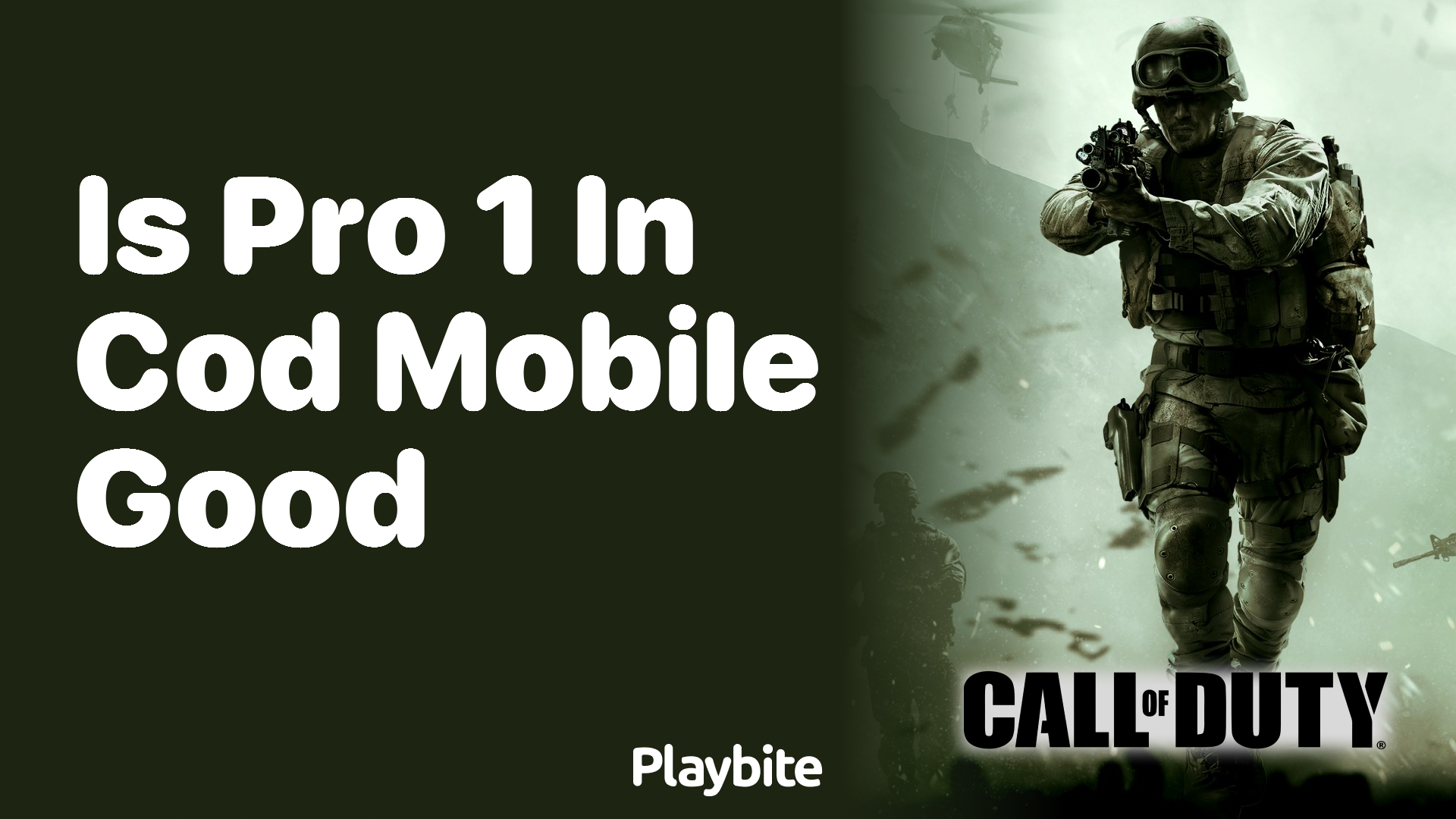 Is Pro 1 in COD Mobile Good?