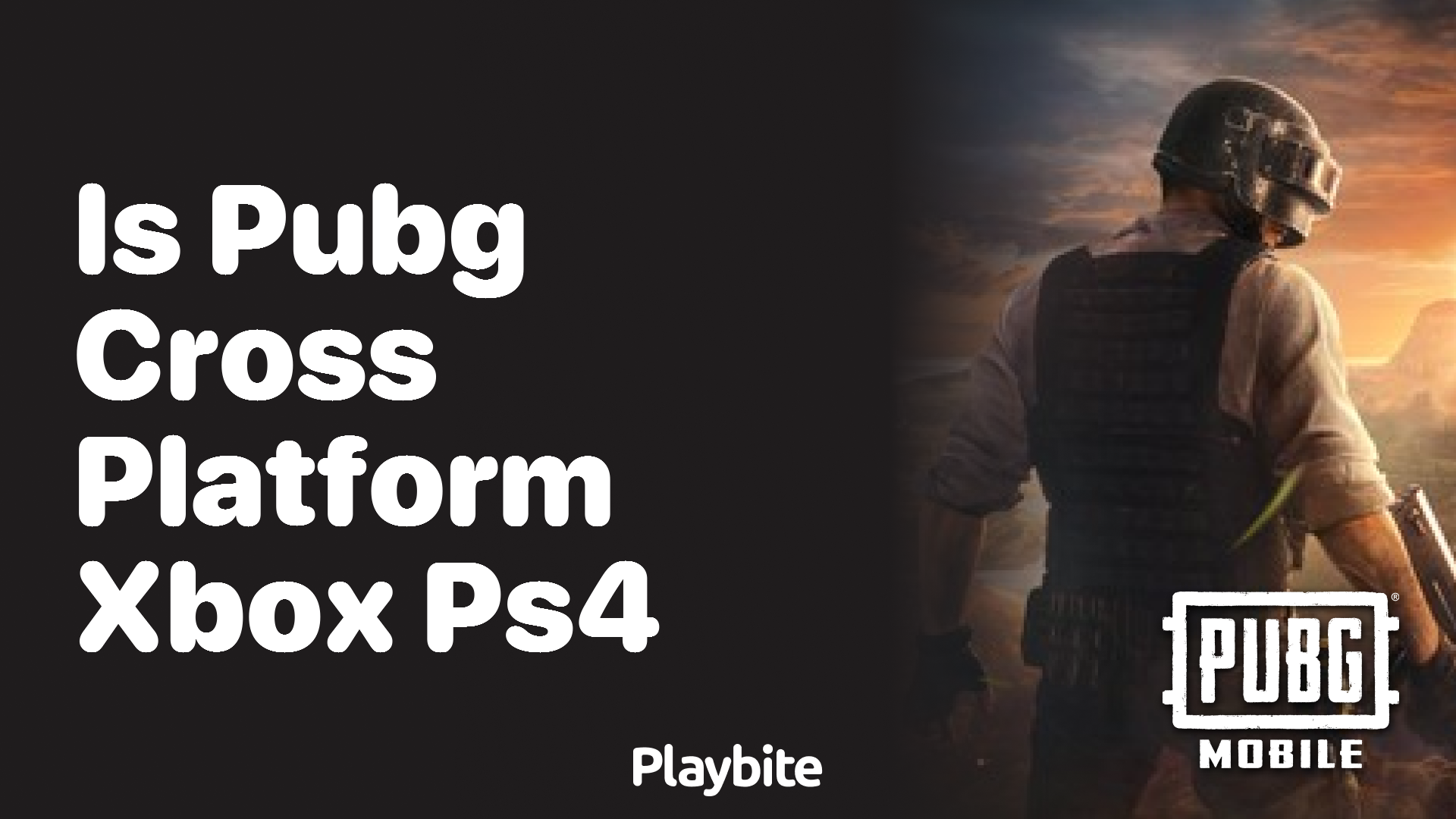 Is PUBG Cross-Platform Between Xbox and PS4?