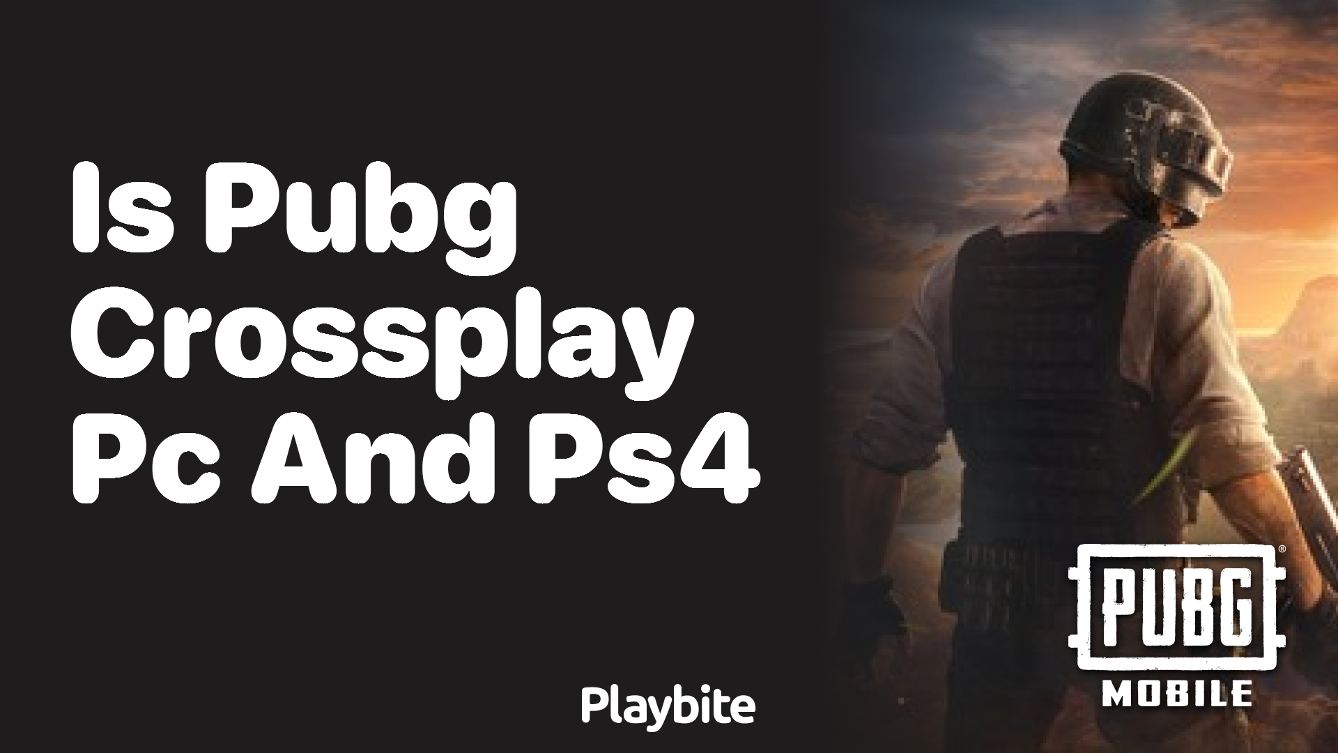 Is PUBG Crossplay Between PC and PS4?