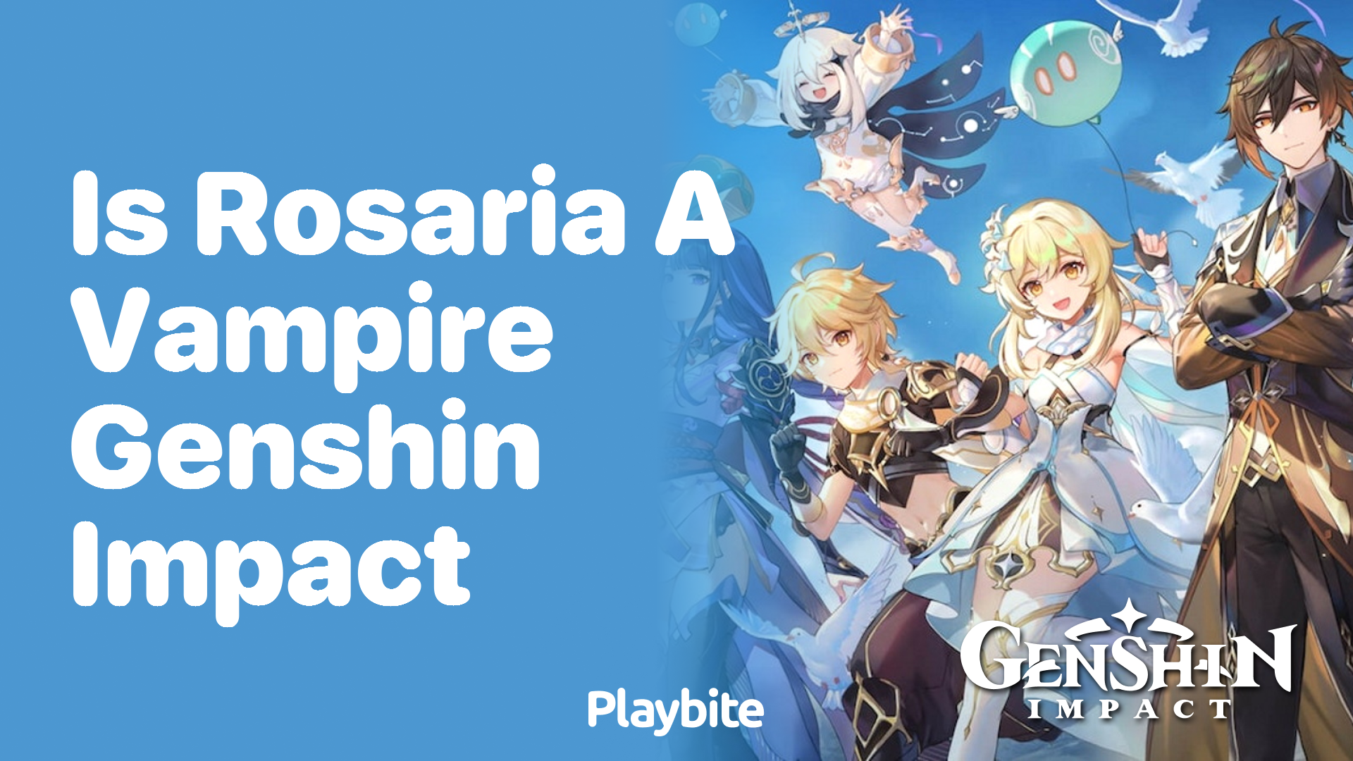 Is Rosaria From Genshin Impact a Vampire? - Playbite