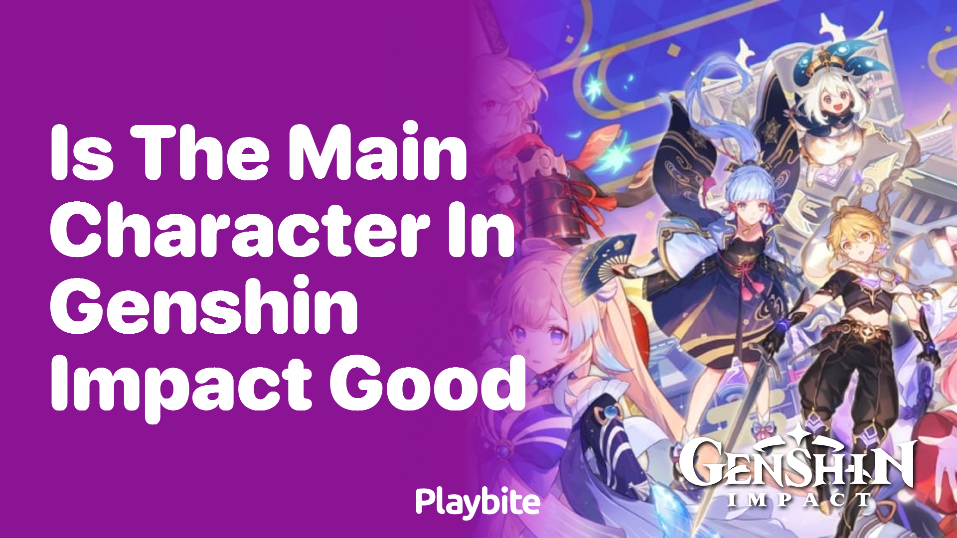 Is the Main Character in Genshin Impact Good?