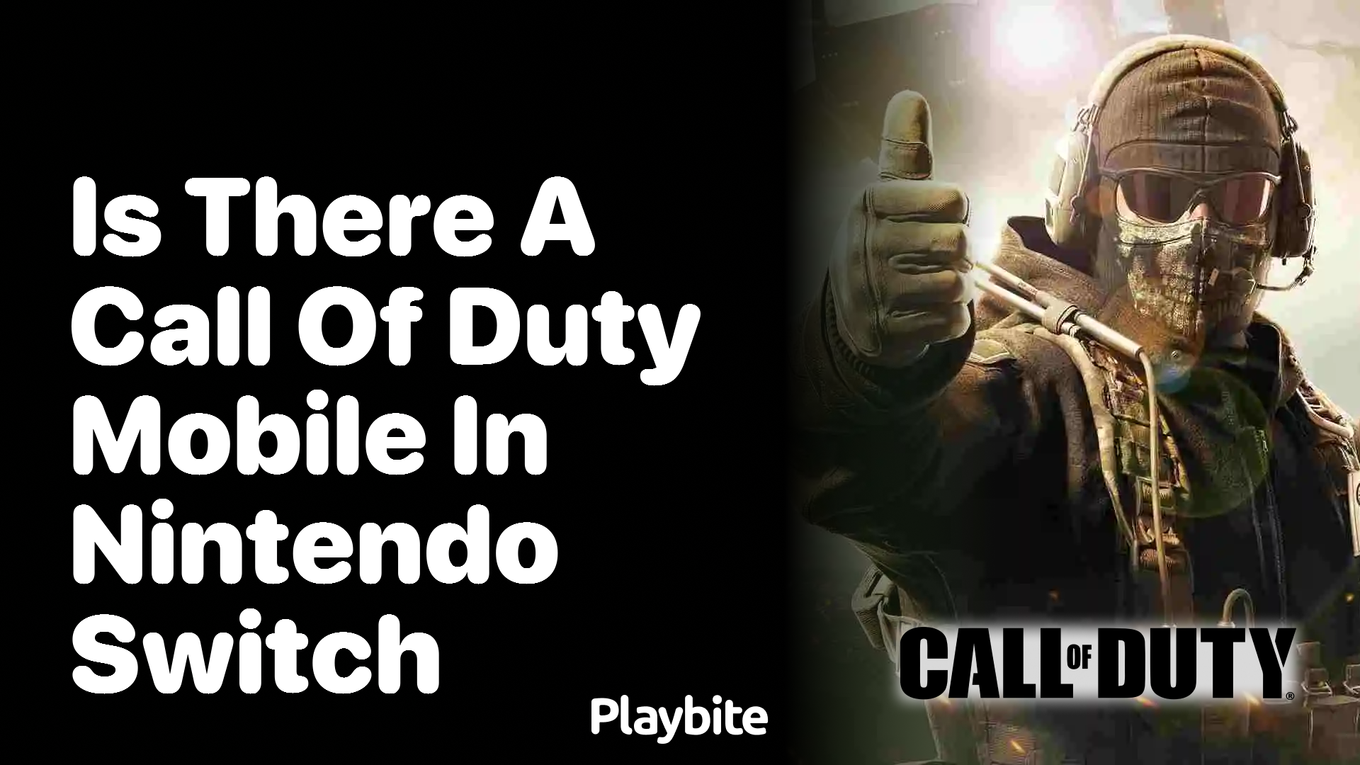 Is There a Call of Duty Mobile on Nintendo Switch?