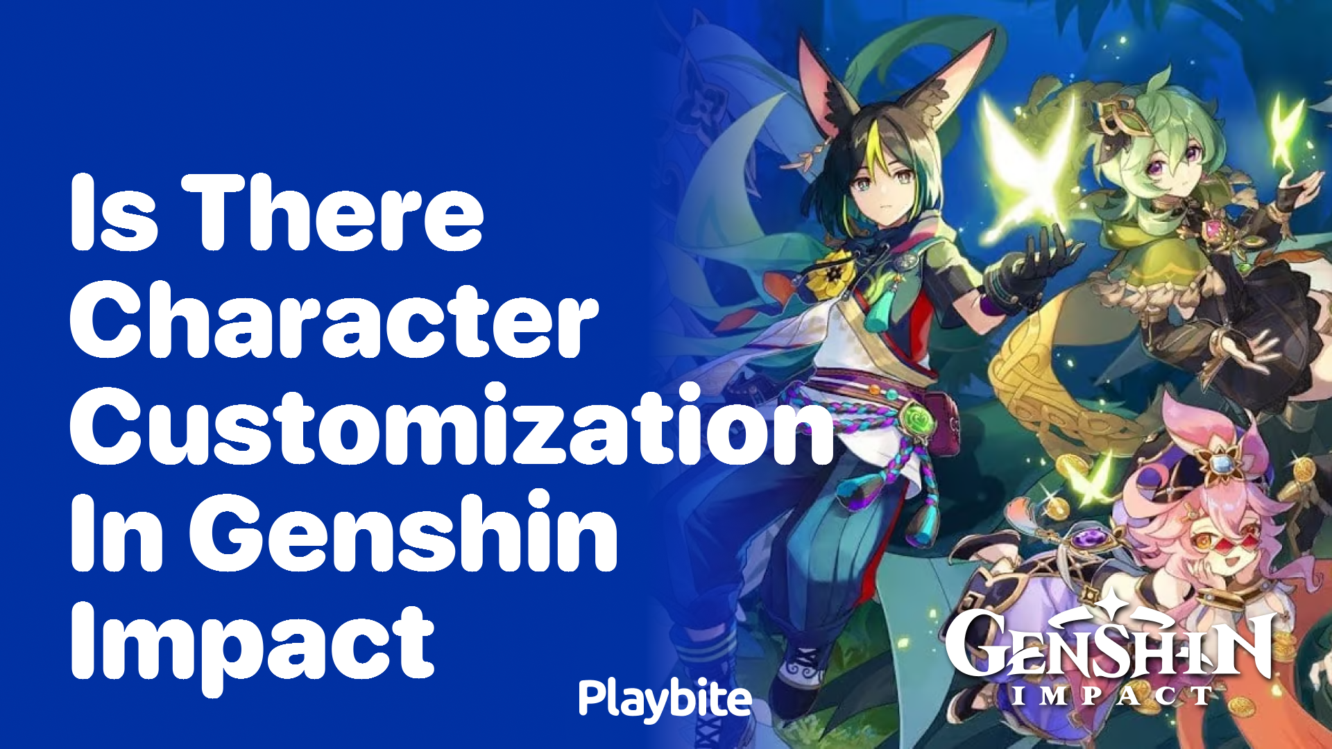 Is There Character Customization in Genshin Impact?