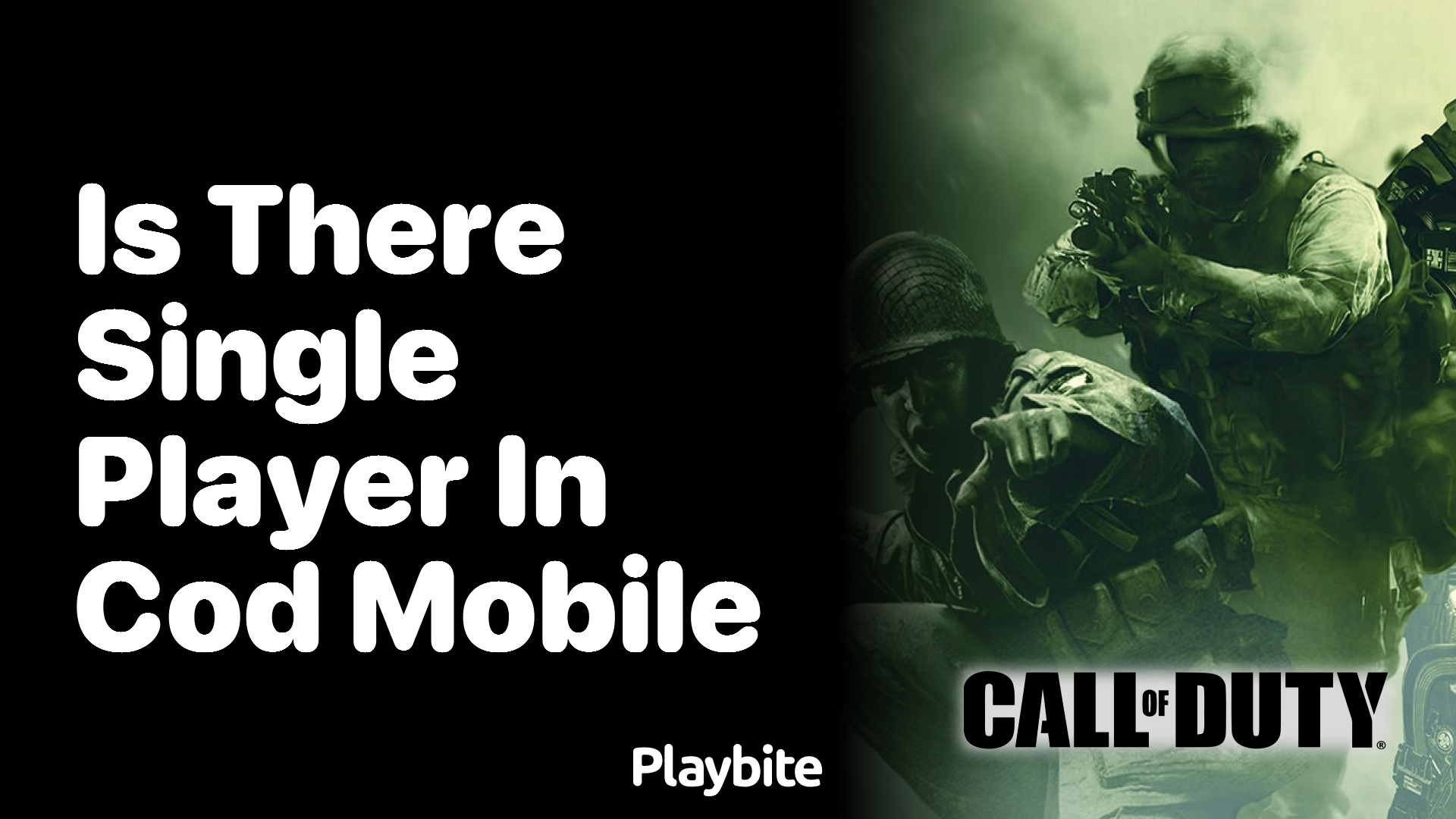 Is There a Single Player Mode in COD Mobile?