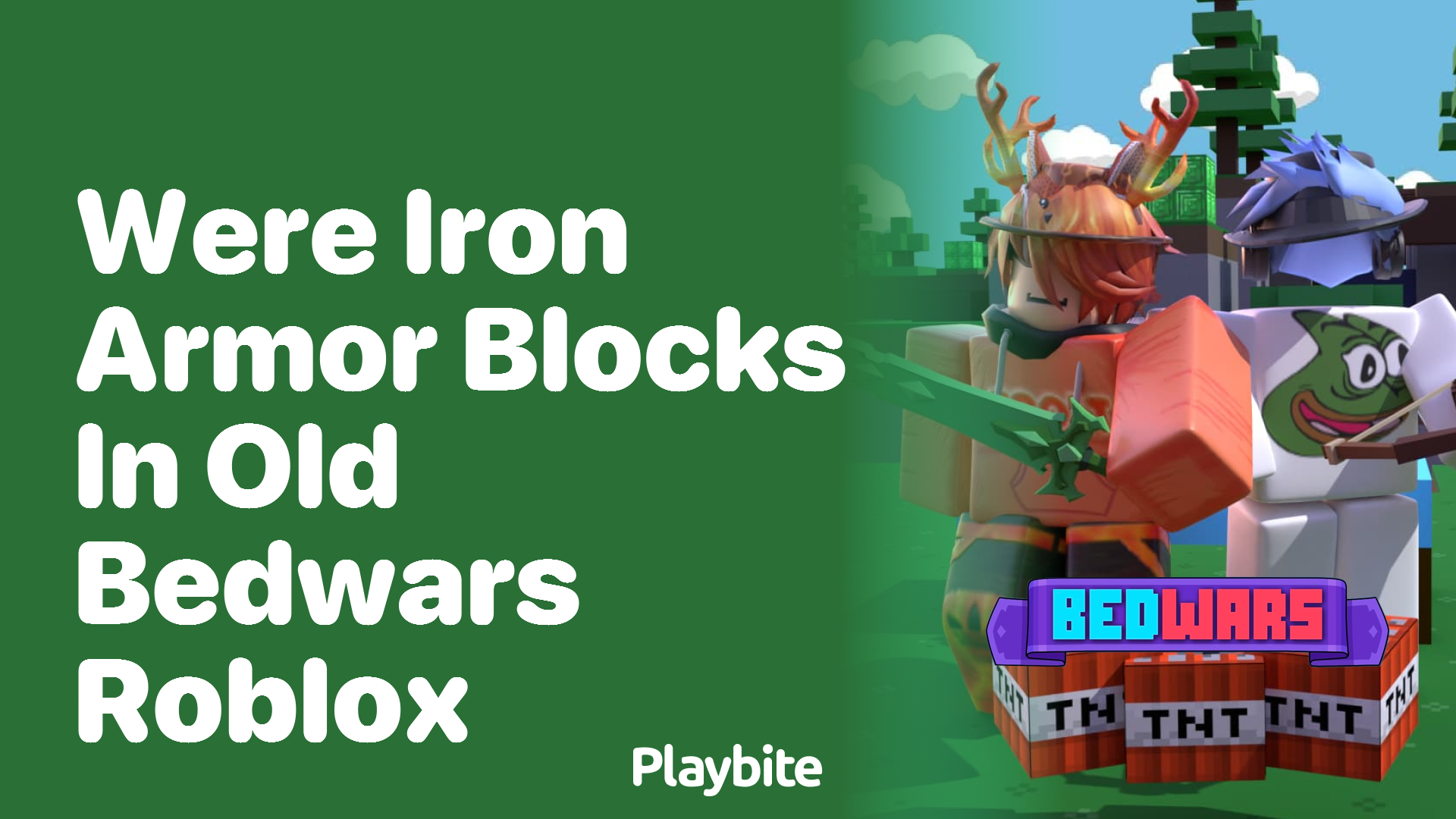 Were Iron Armor Blocks in Old Bedwars Roblox?