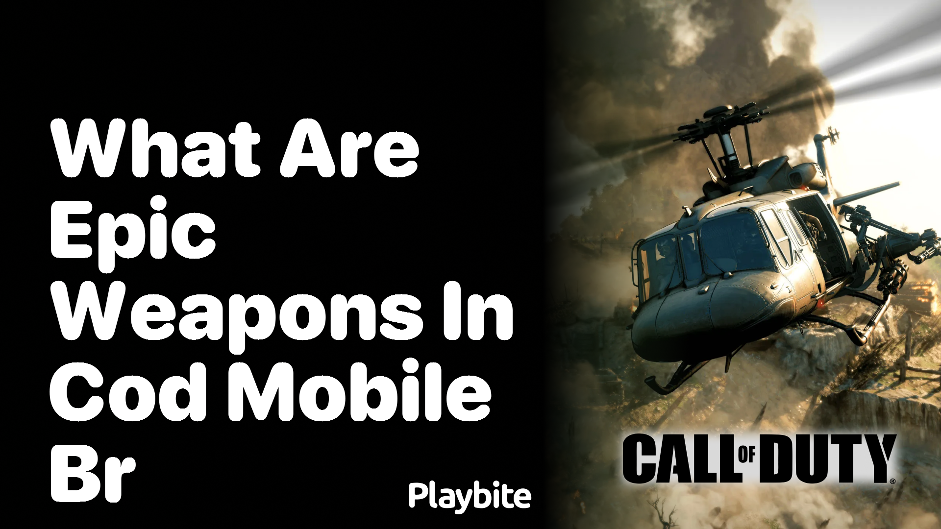 What Are Epic Weapons in COD Mobile Battle Royale?