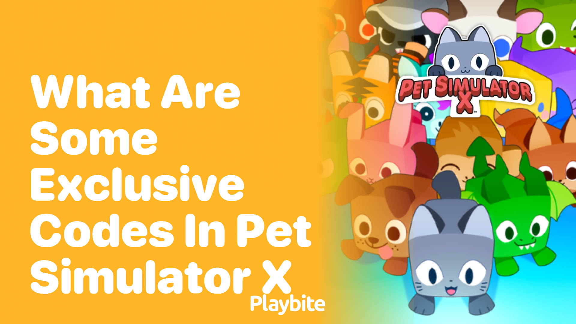 What are some exclusive codes in Pet Simulator X?