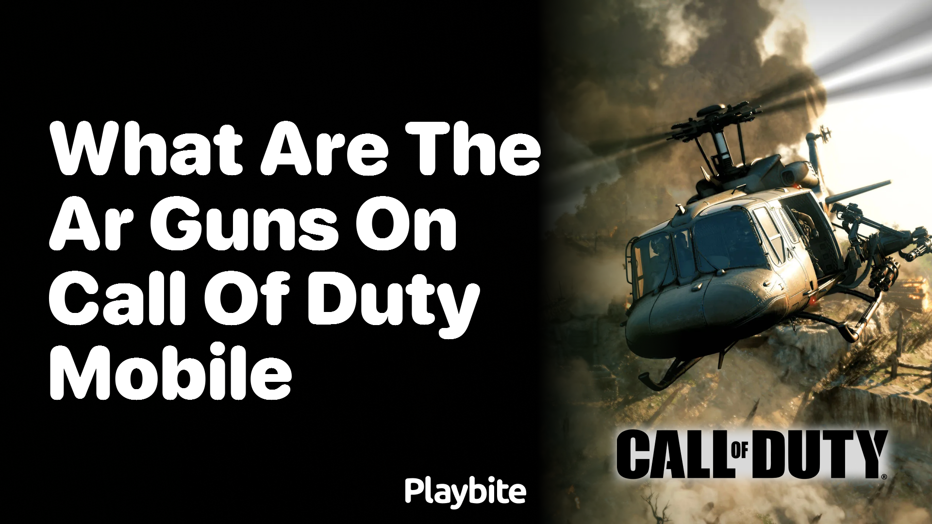 What Are the AR Guns on Call of Duty Mobile?