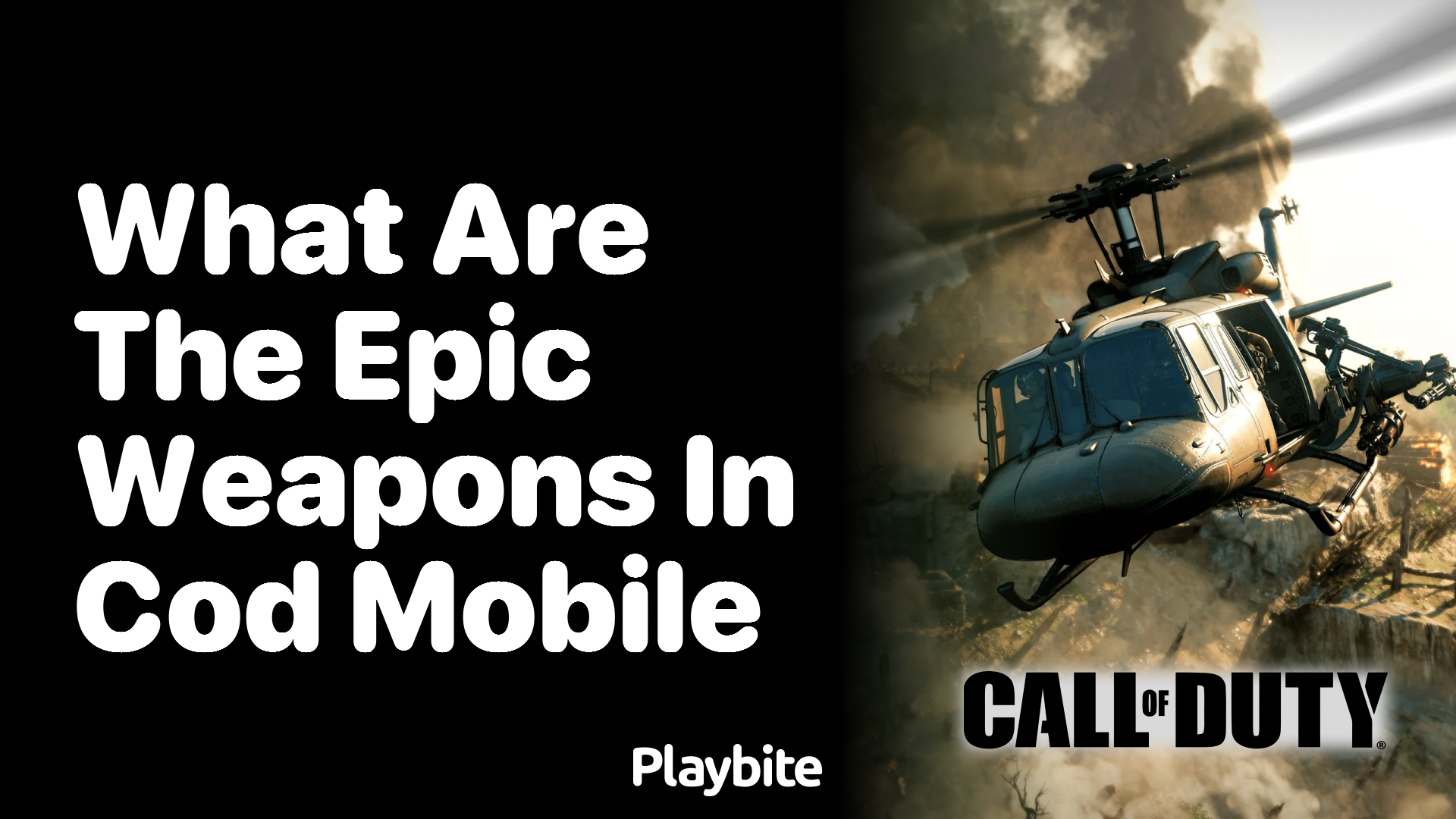 What Are the Epic Weapons in COD Mobile?