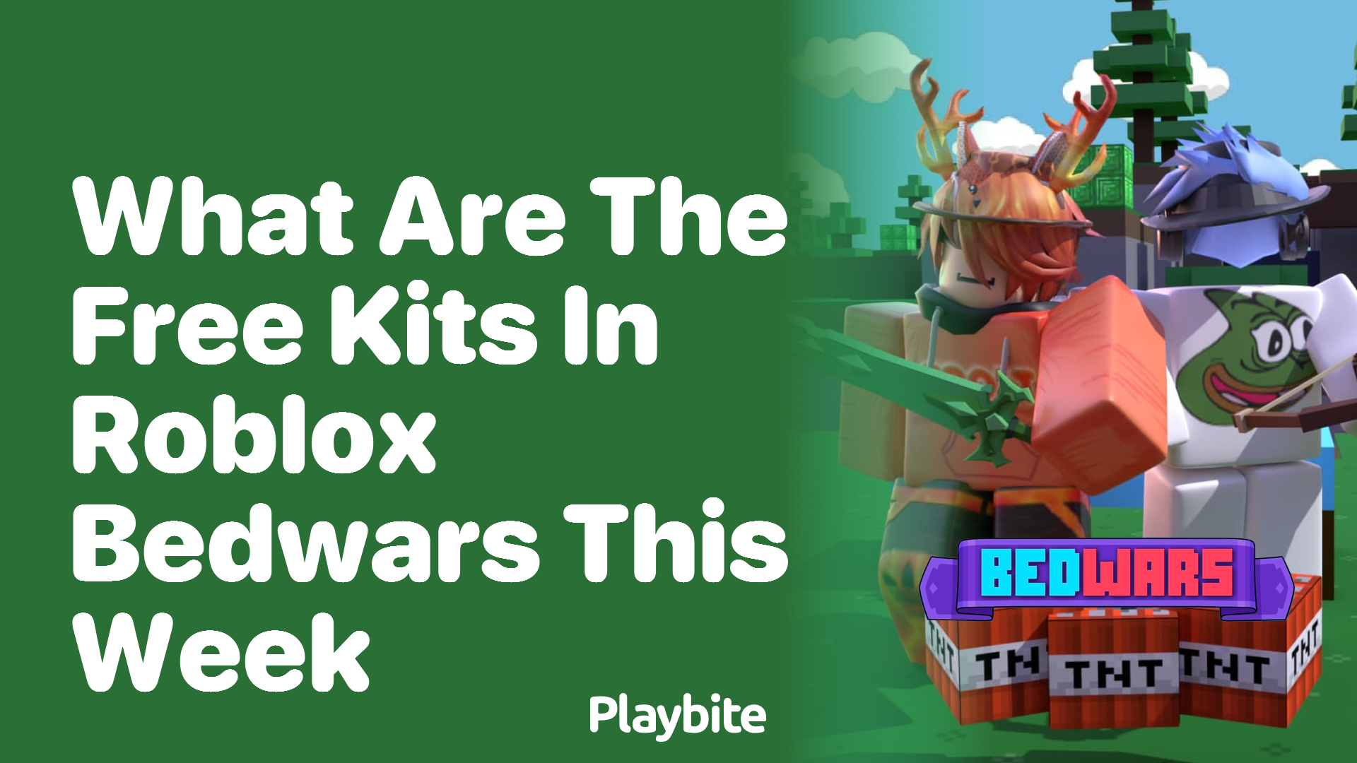 What are the free kits in Roblox Bedwars this week?