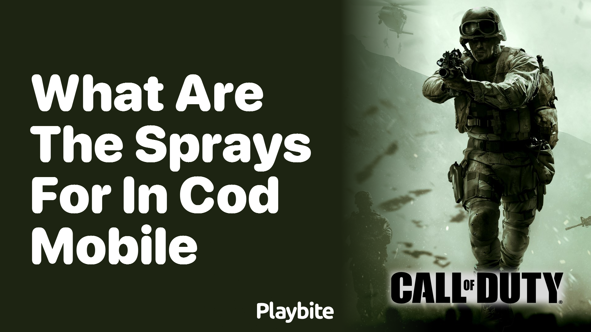 What Are the Sprays for in COD Mobile?