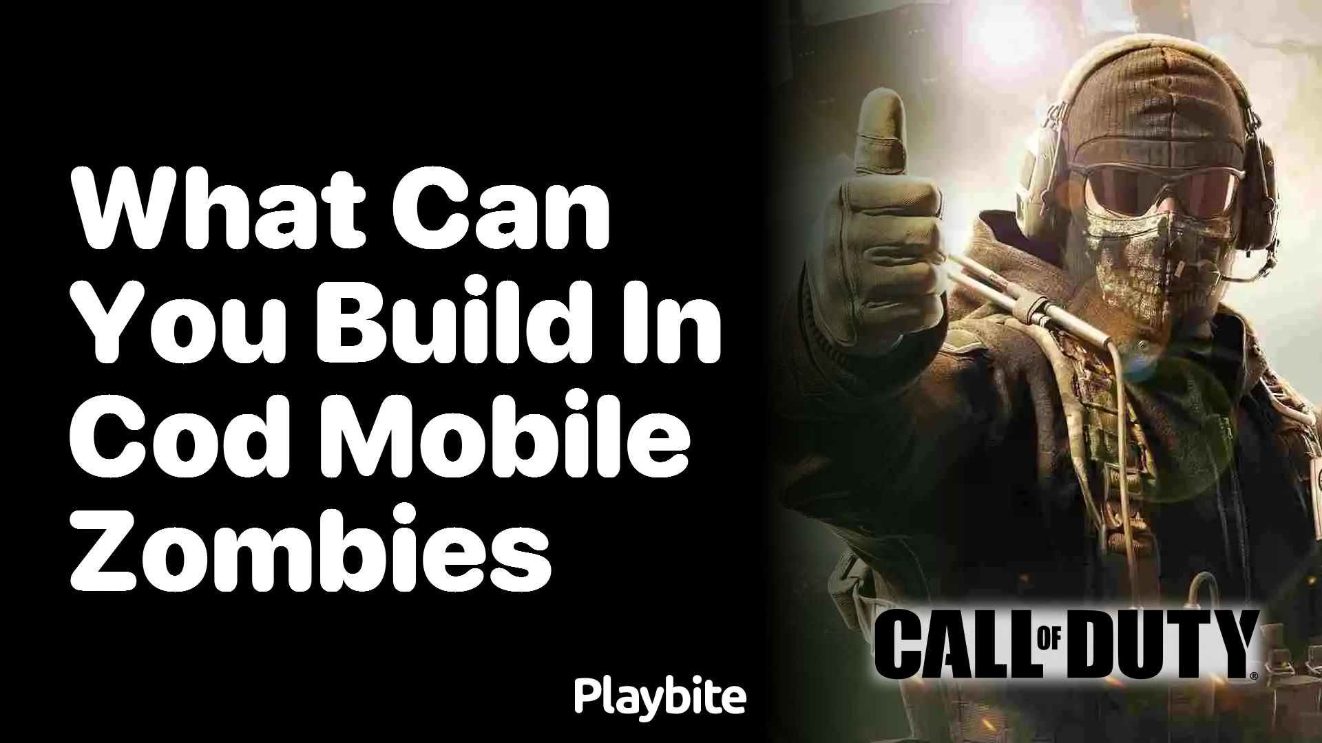 What Can You Build in CoD Mobile Zombies?