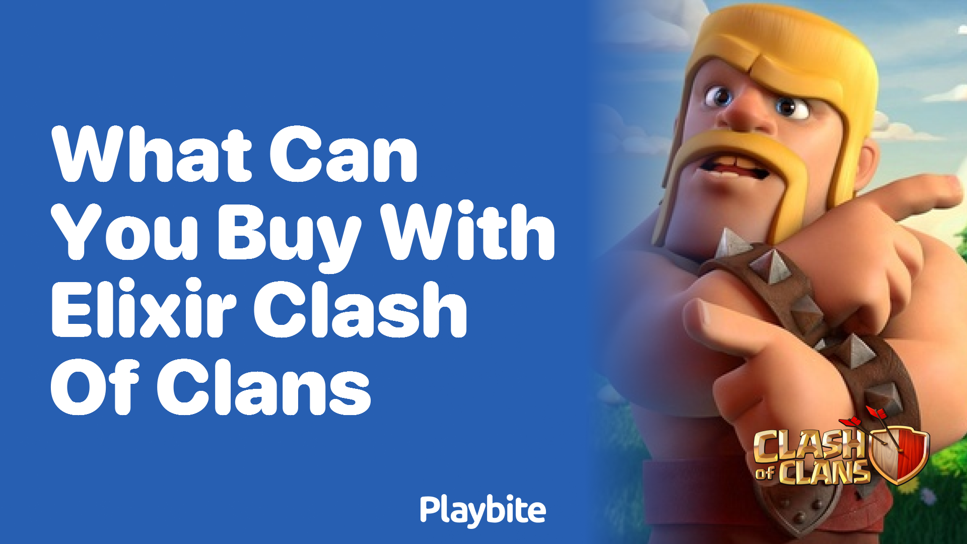 What Can You Buy With Elixir in Clash of Clans?